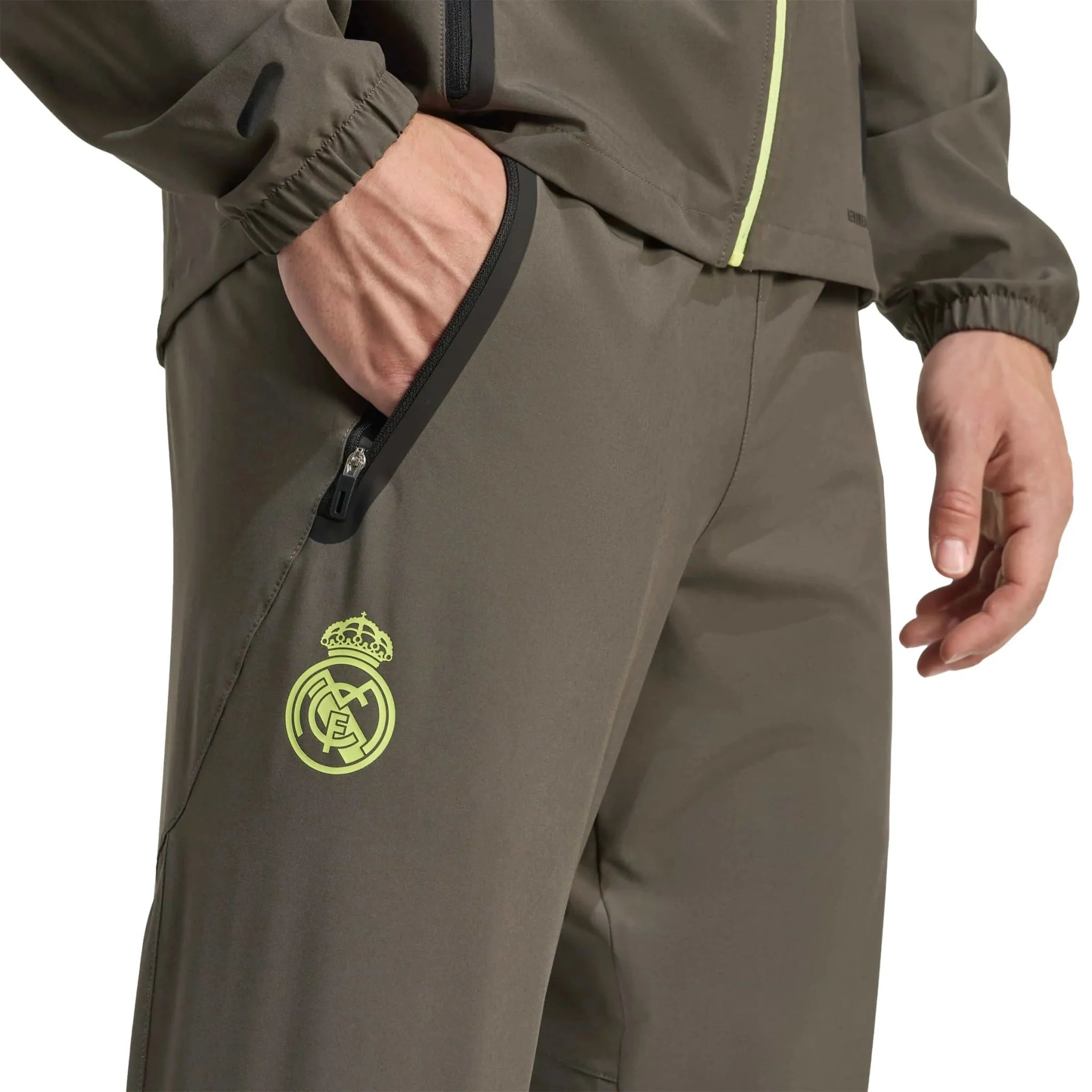 adidas 2025-26 Real Madrid Men's Tiro 25 Competition Vis Tech Travel Pants 5