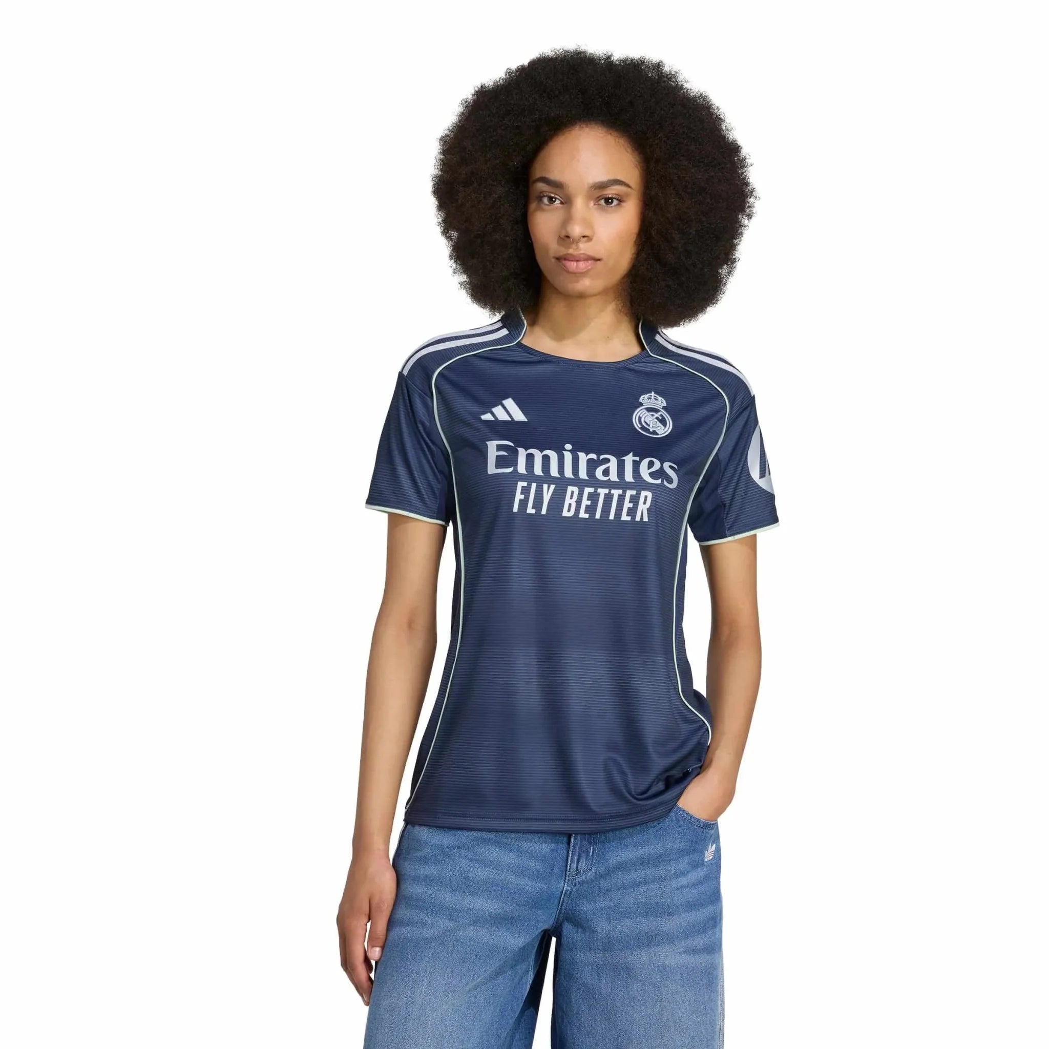 adidas 2025-26 Real Madrid Women's Stadium Away Soccer Jersey 3