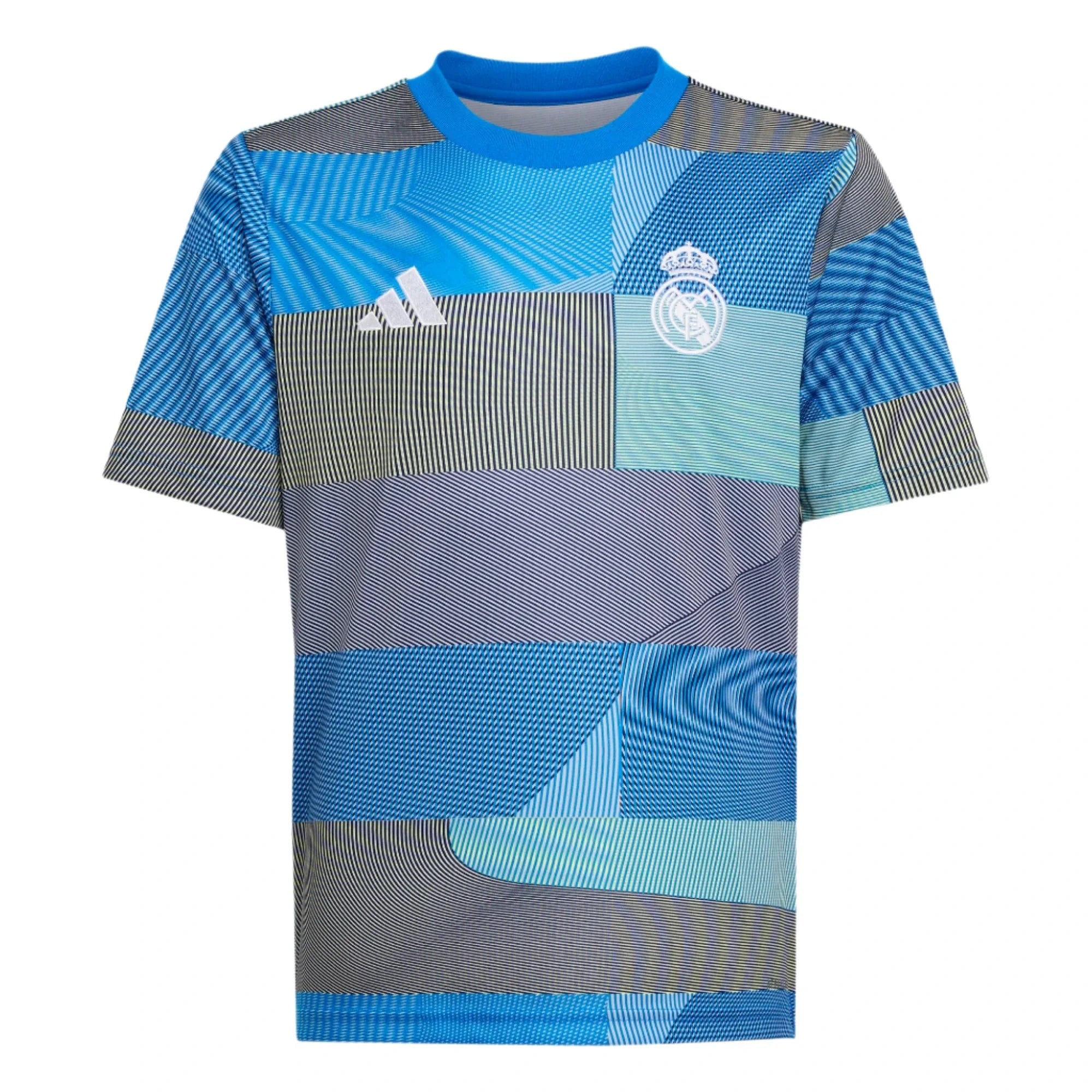 adidas 2025-26 Real Madrid Youth Pre-Match Soccer Jersey 1