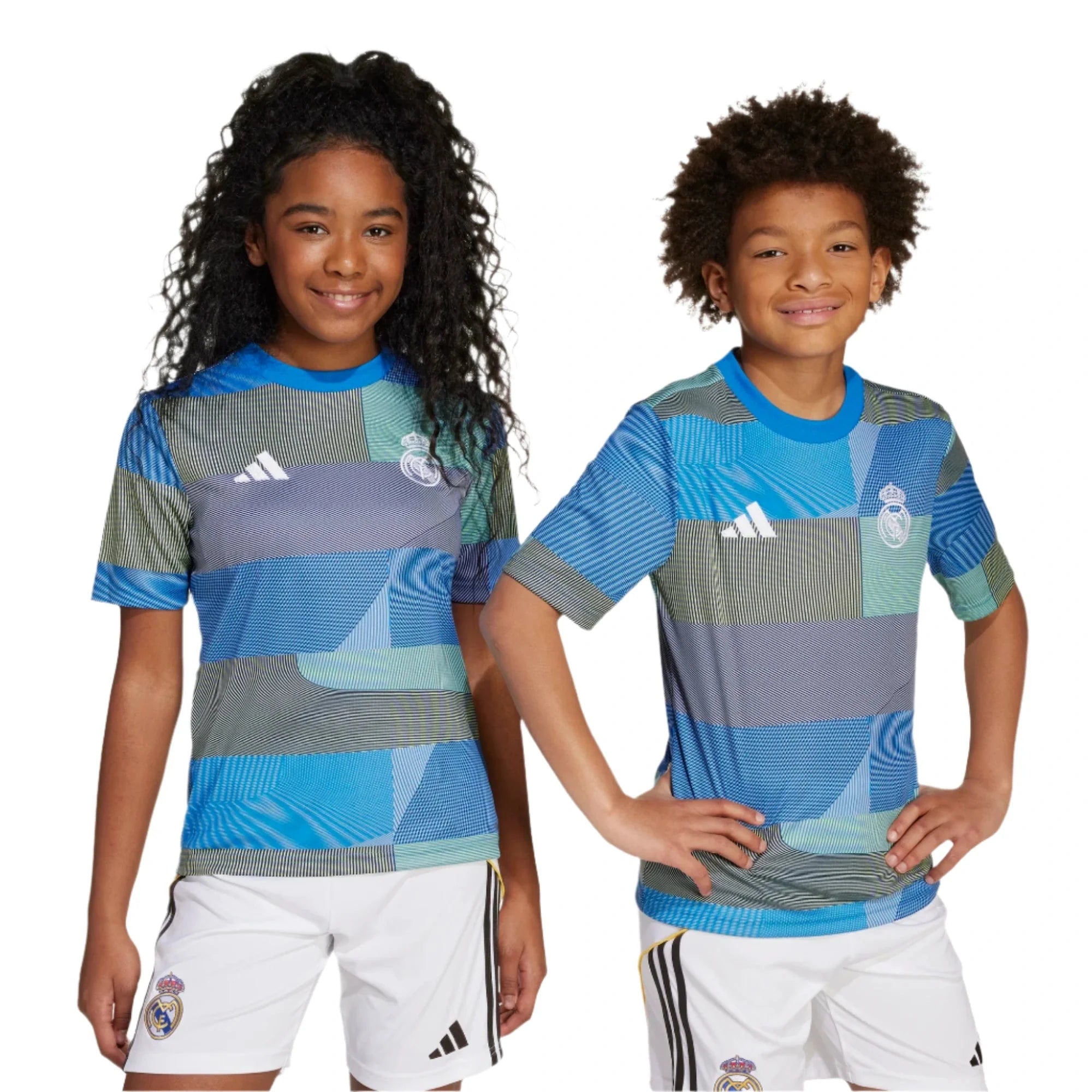 adidas 2025-26 Real Madrid Youth Pre-Match Soccer Jersey 3