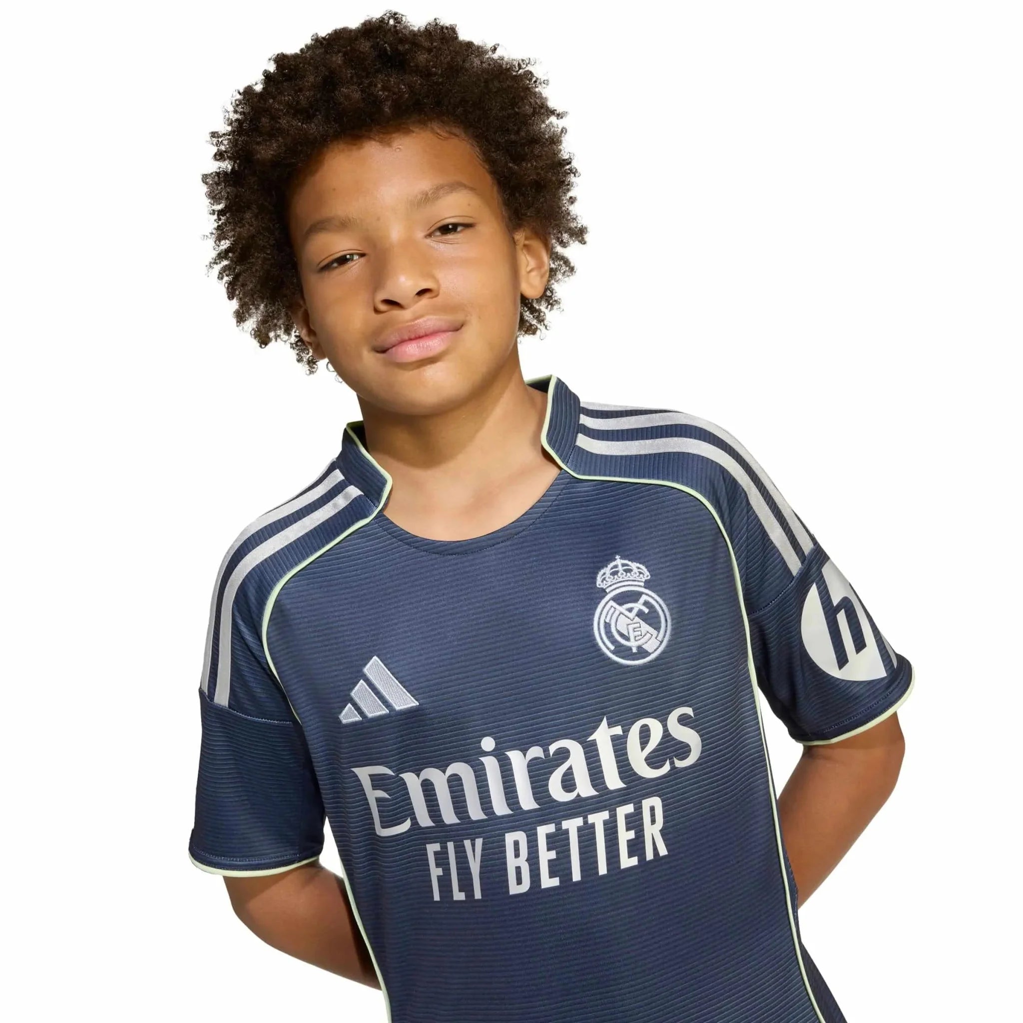 adidas 2025-26 Real Madrid Youth Stadium Away Soccer Jersey 5