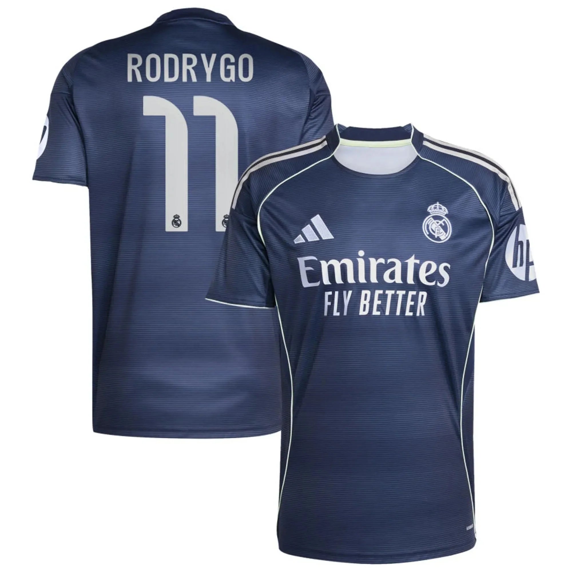adidas 2025-26 Real Madrid Youth Stadium Away Soccer Jersey 11