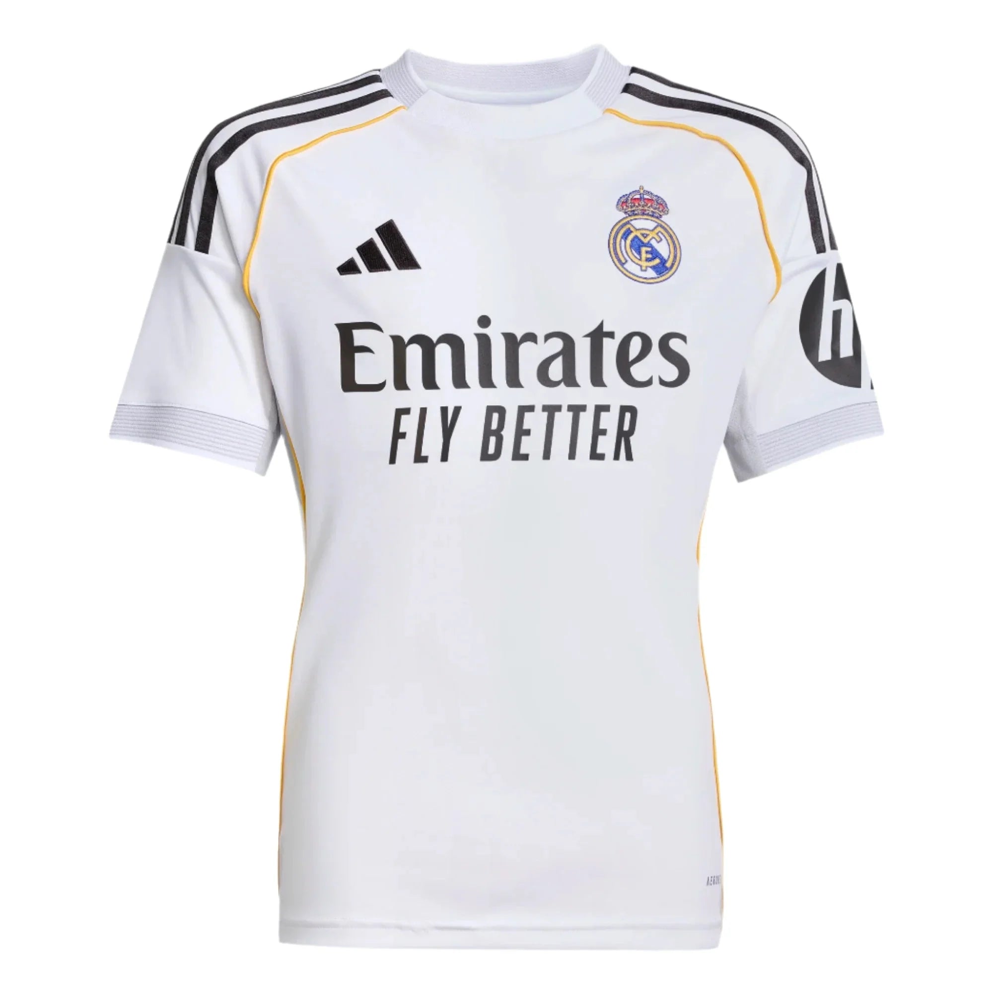 adidas 2025-26 Real Madrid Youth Stadium Home Soccer Jersey 1
