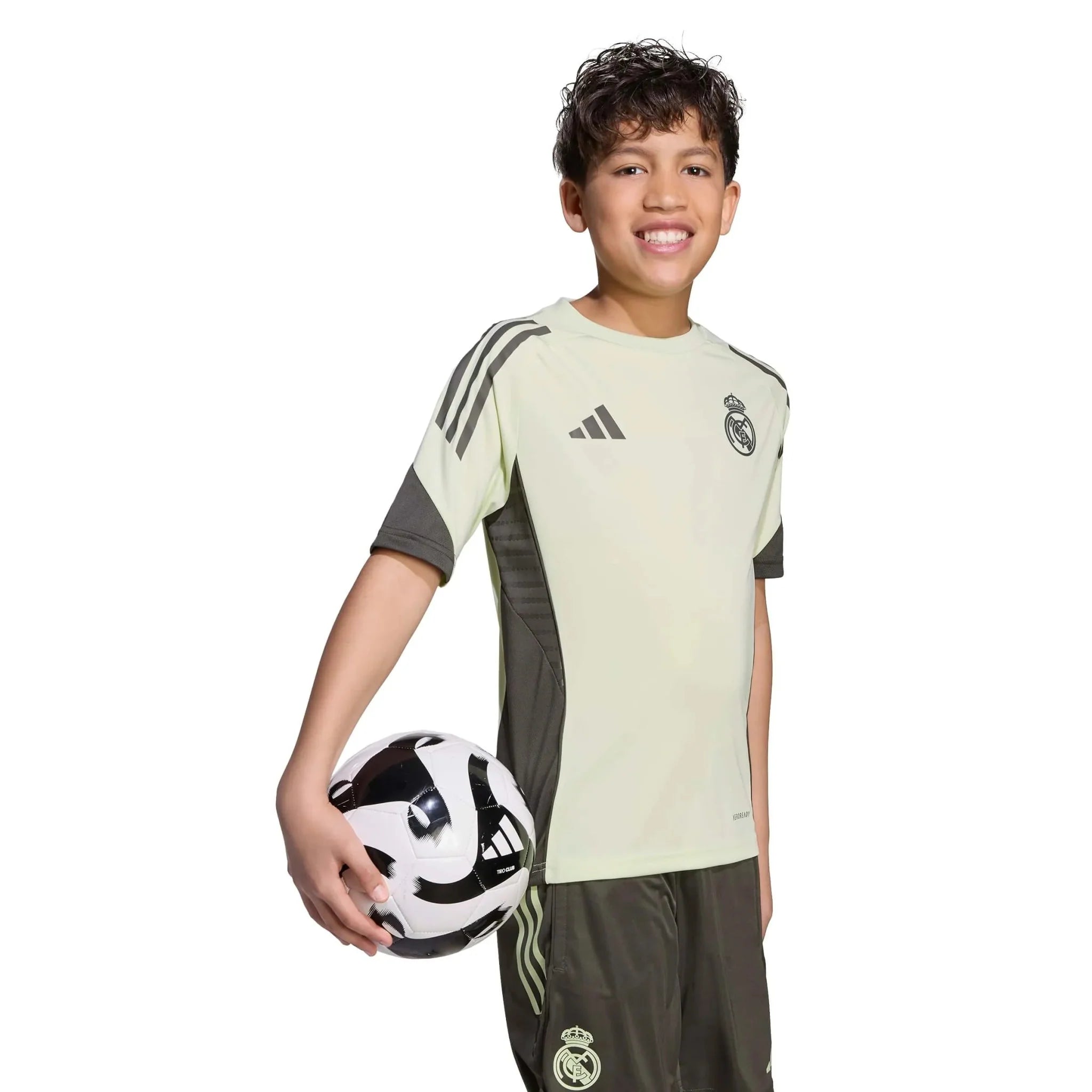 adidas 2025-26 Real Madrid Youth Training Soccer Jersey 1