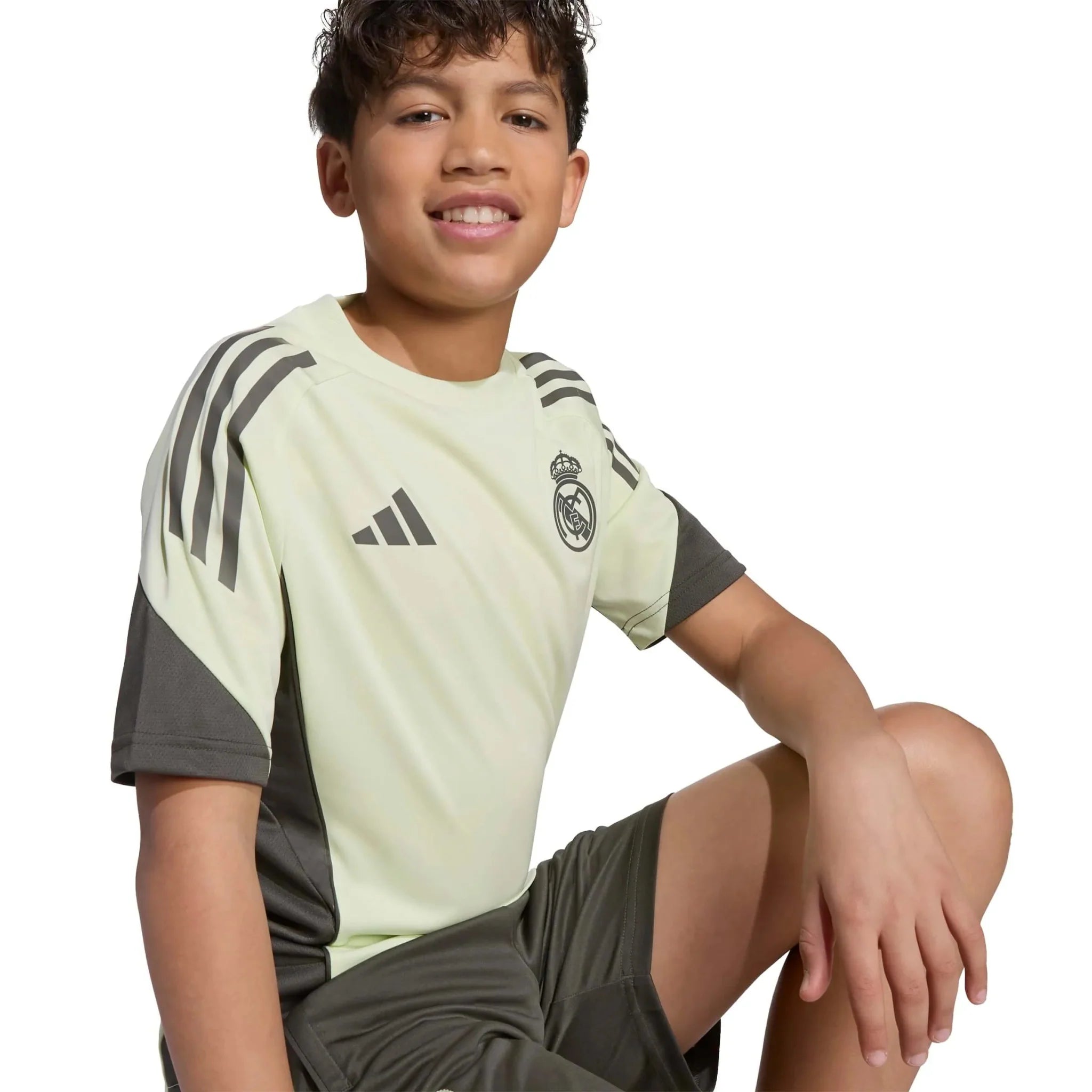 adidas 2025-26 Real Madrid Youth Training Soccer Jersey 4