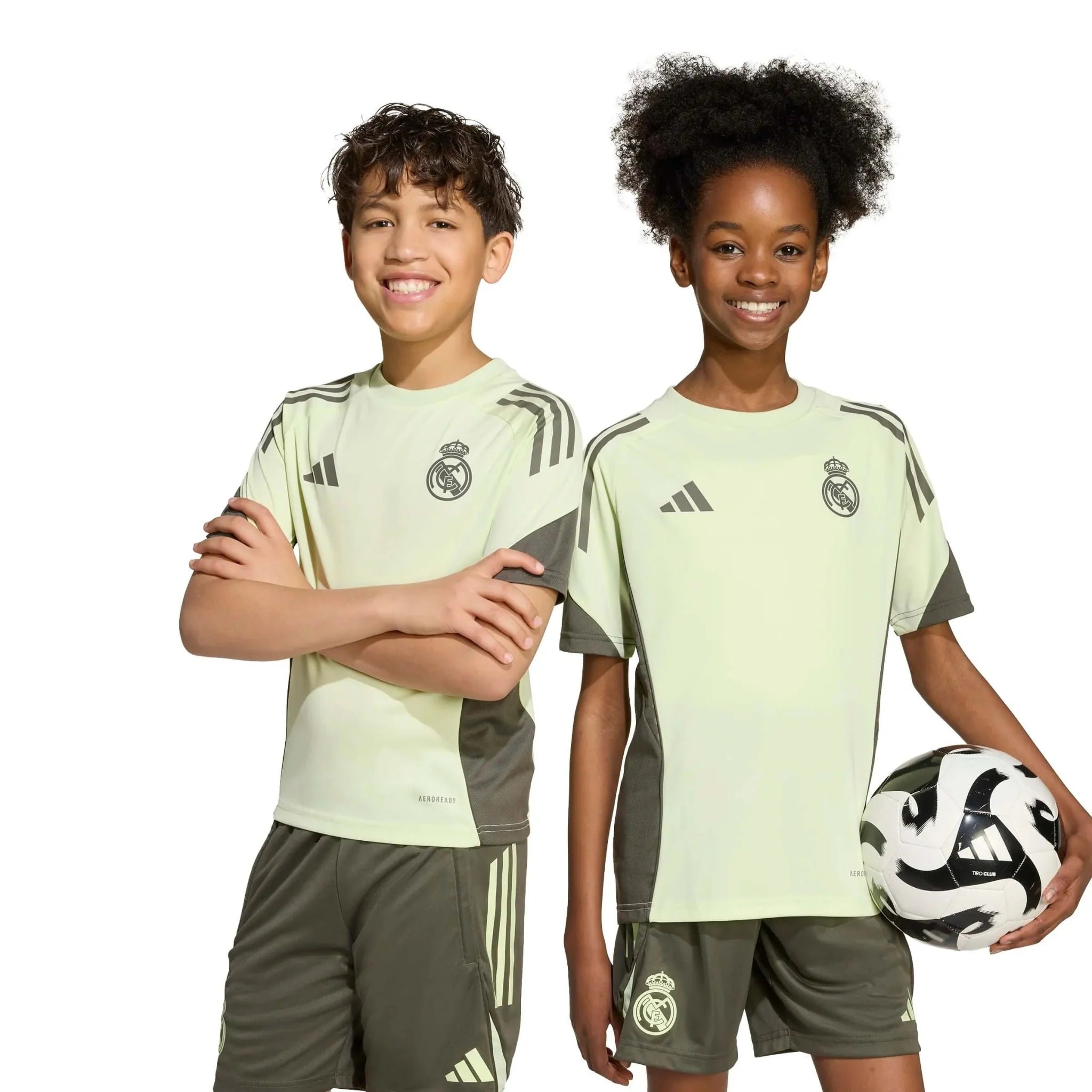 adidas 2025-26 Real Madrid Youth Training Soccer Jersey 5