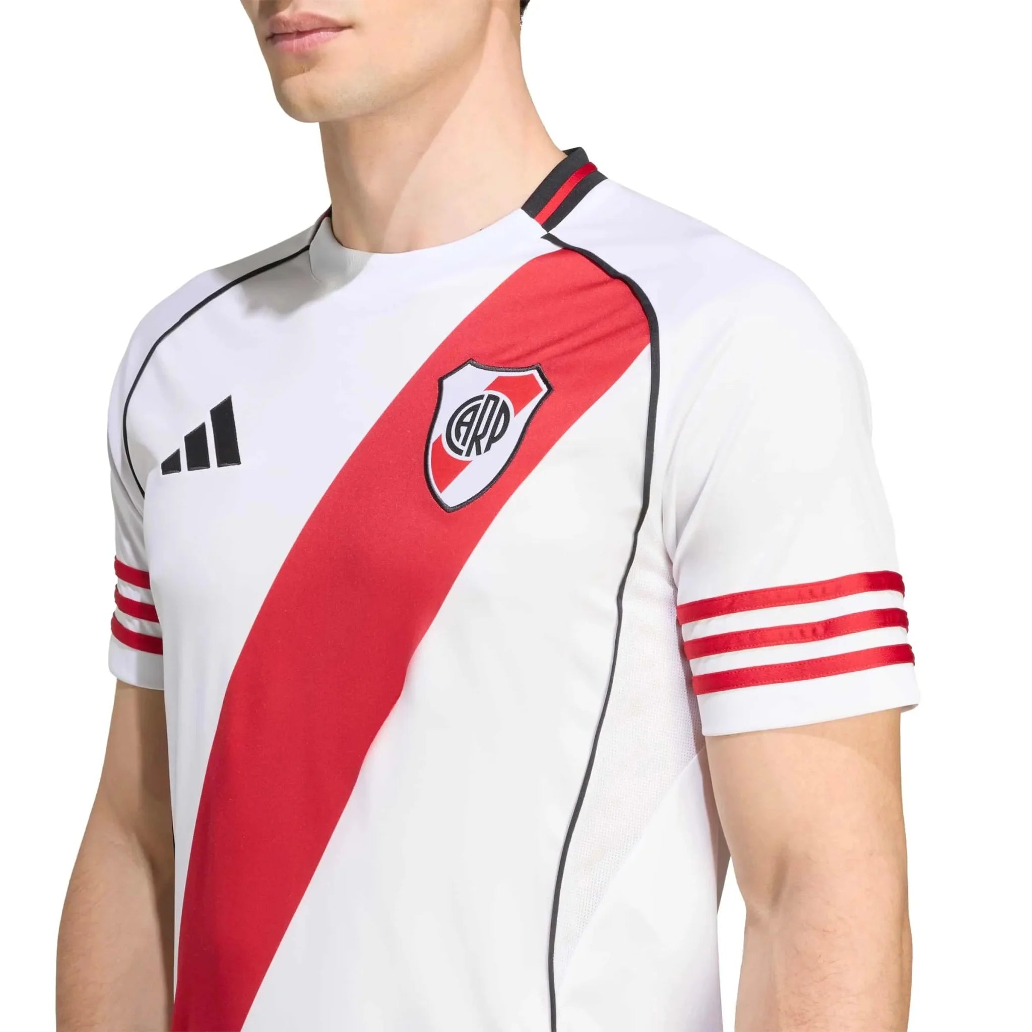 adidas 2025-26 River Plate Men's Stadium Home Soccer Jersey 6