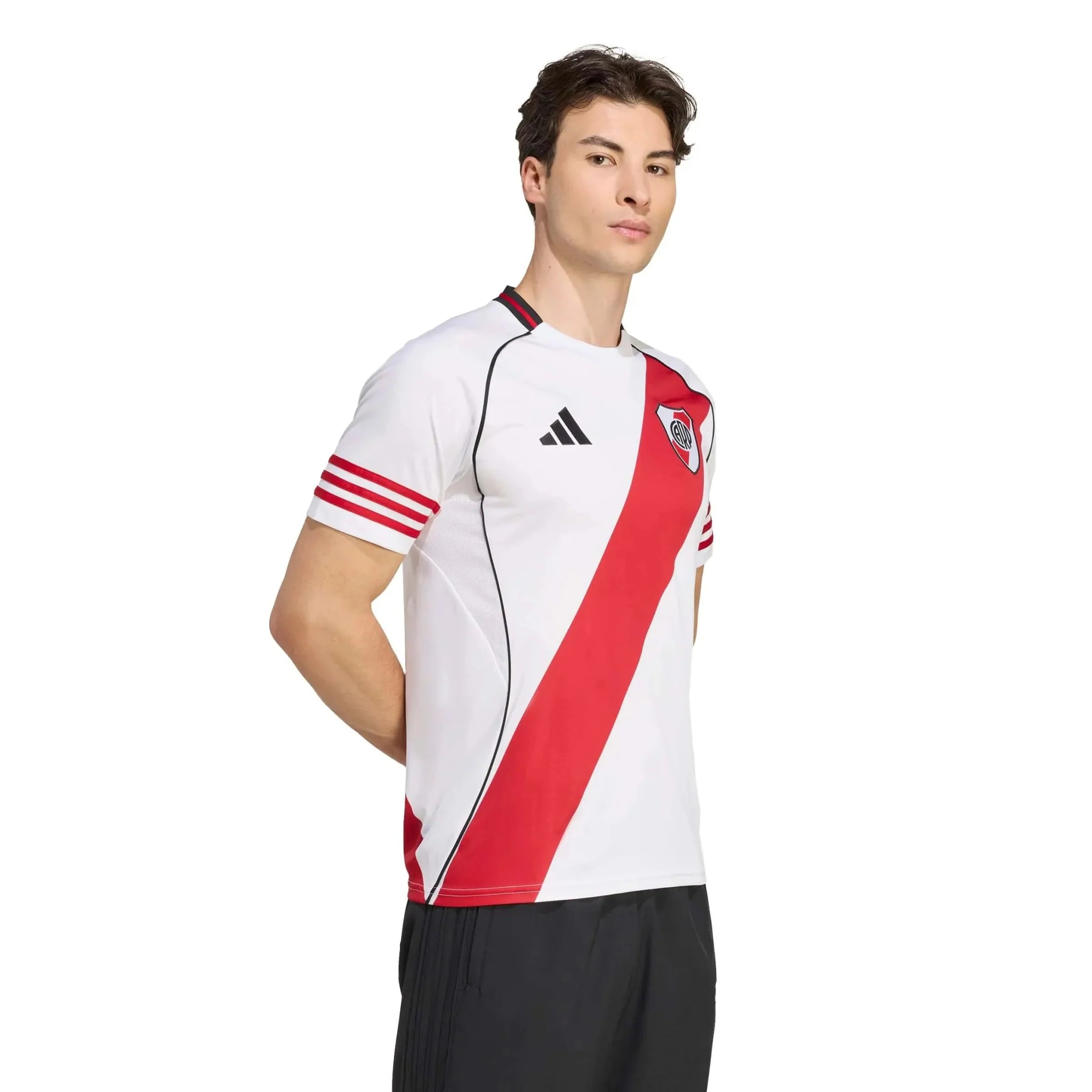 adidas 2025-26 River Plate Men's Stadium Home Soccer Jersey 4