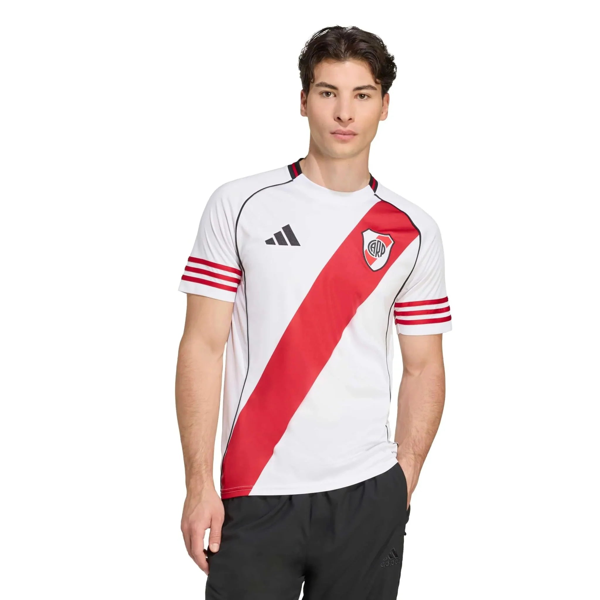 adidas 2025-26 River Plate Men's Stadium Home Soccer Jersey 3