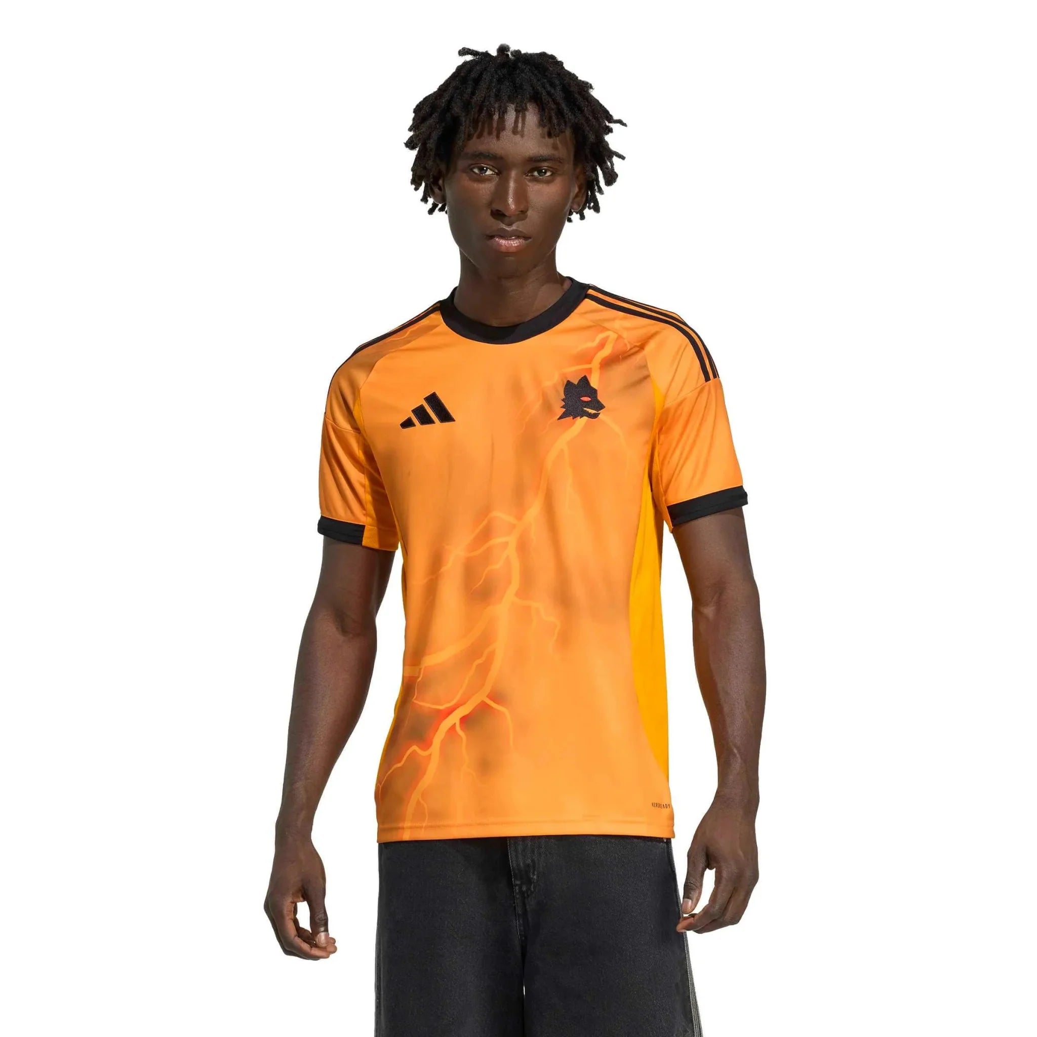 adidas 2025-26 Roma Men's Stadium Away Soccer Jersey 3