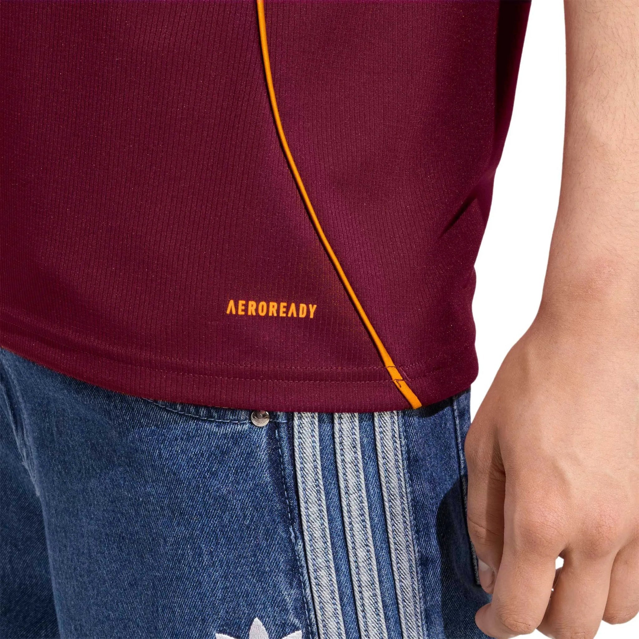 adidas 2025-26 Roma Men's Stadium Home Soccer Jersey 6