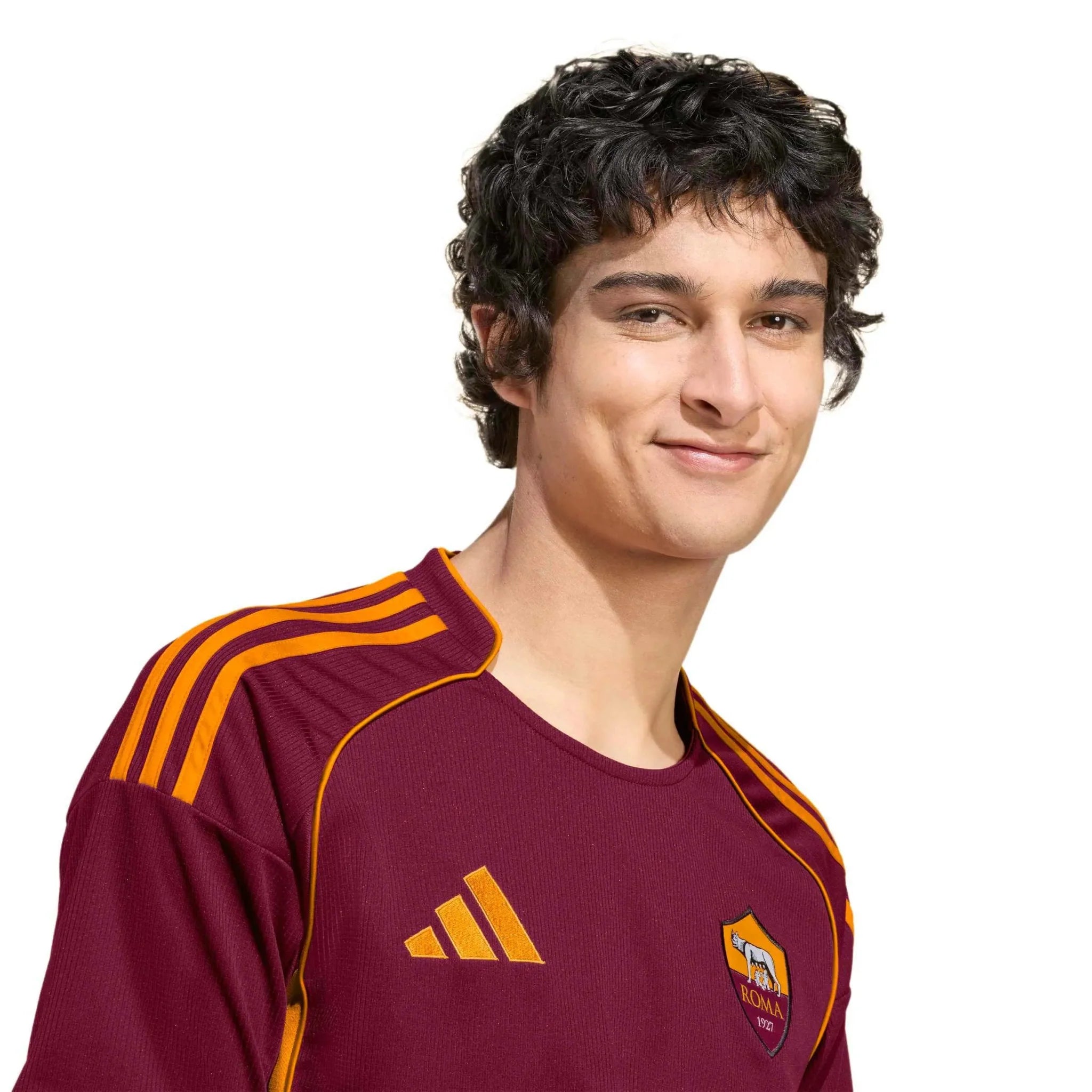 adidas 2025-26 Roma Men's Stadium Home Soccer Jersey 5