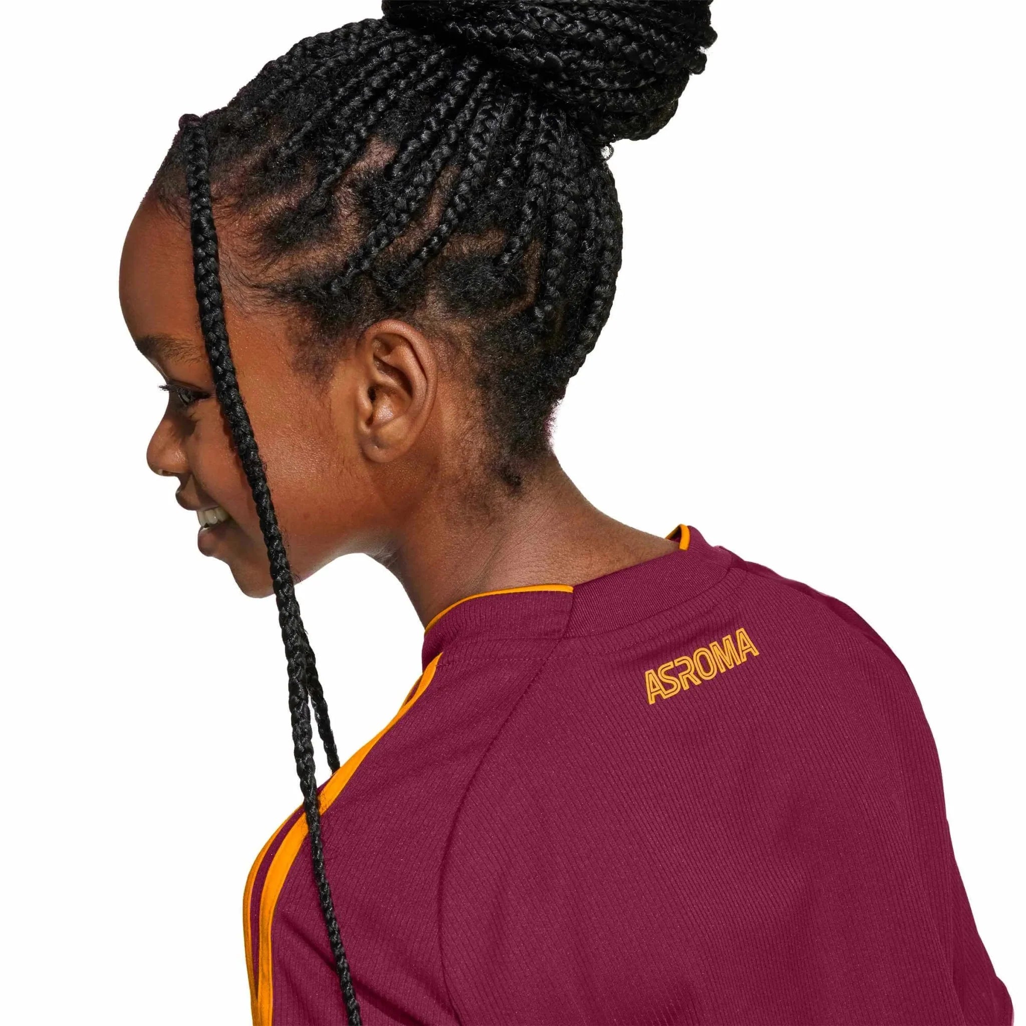 adidas 2025-26 Roma Youth Stadium Home Soccer Jersey 6