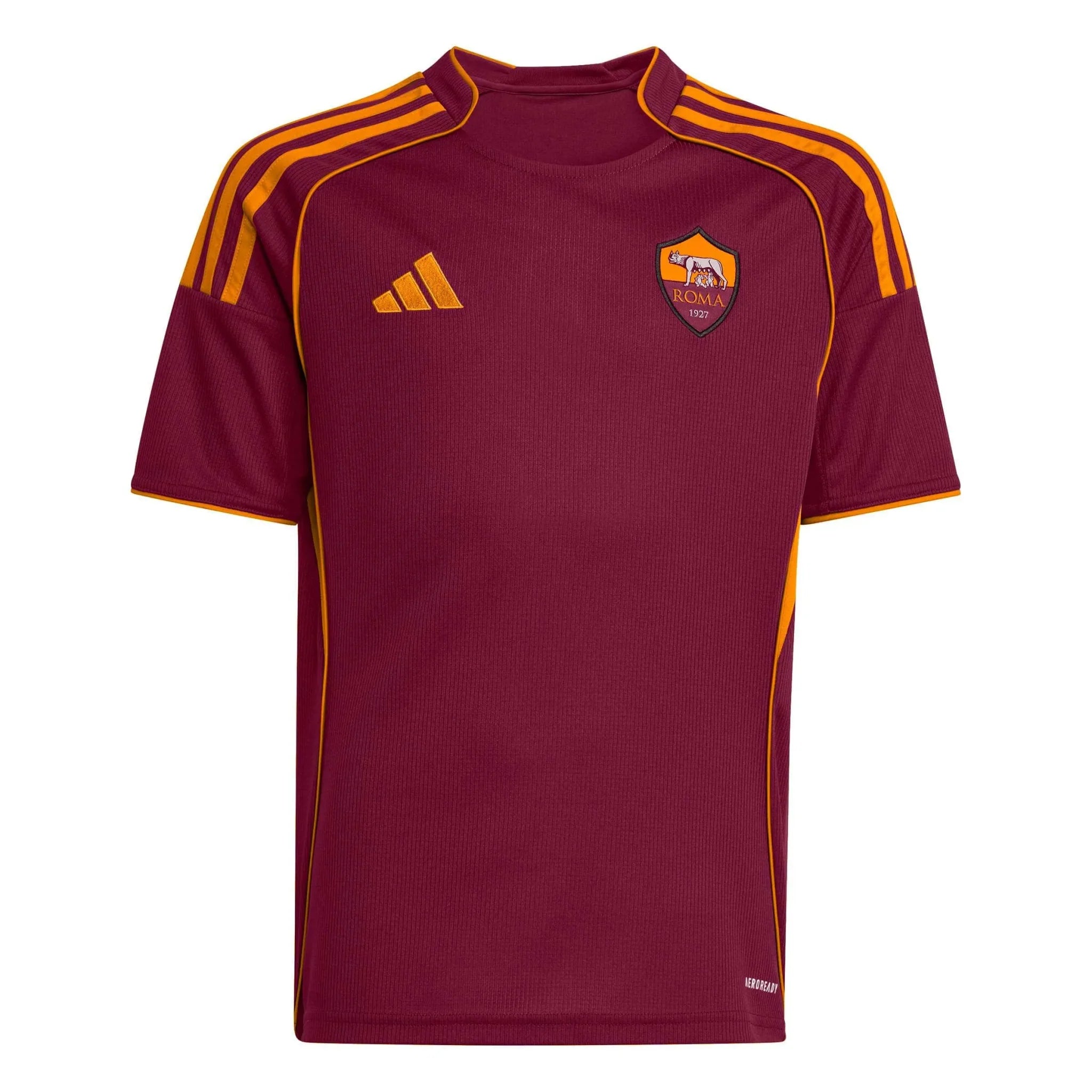 adidas 2025-26 Roma Youth Stadium Home Soccer Jersey 1