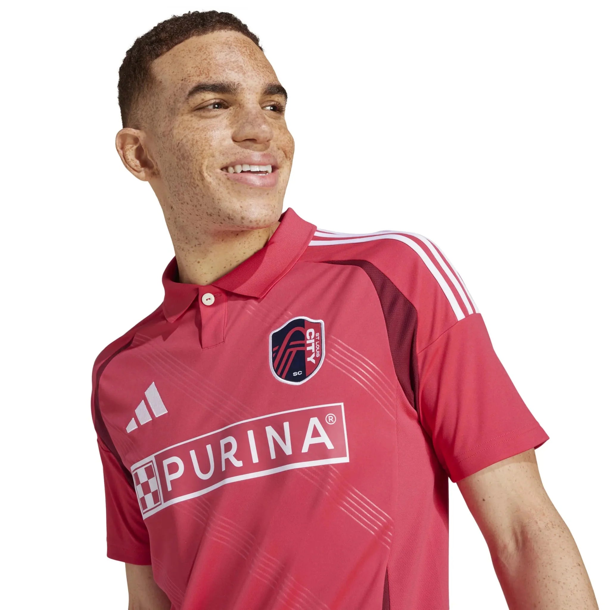 adidas 2025-26 St. Louis City Men's Stadium Home Soccer Jersey 6