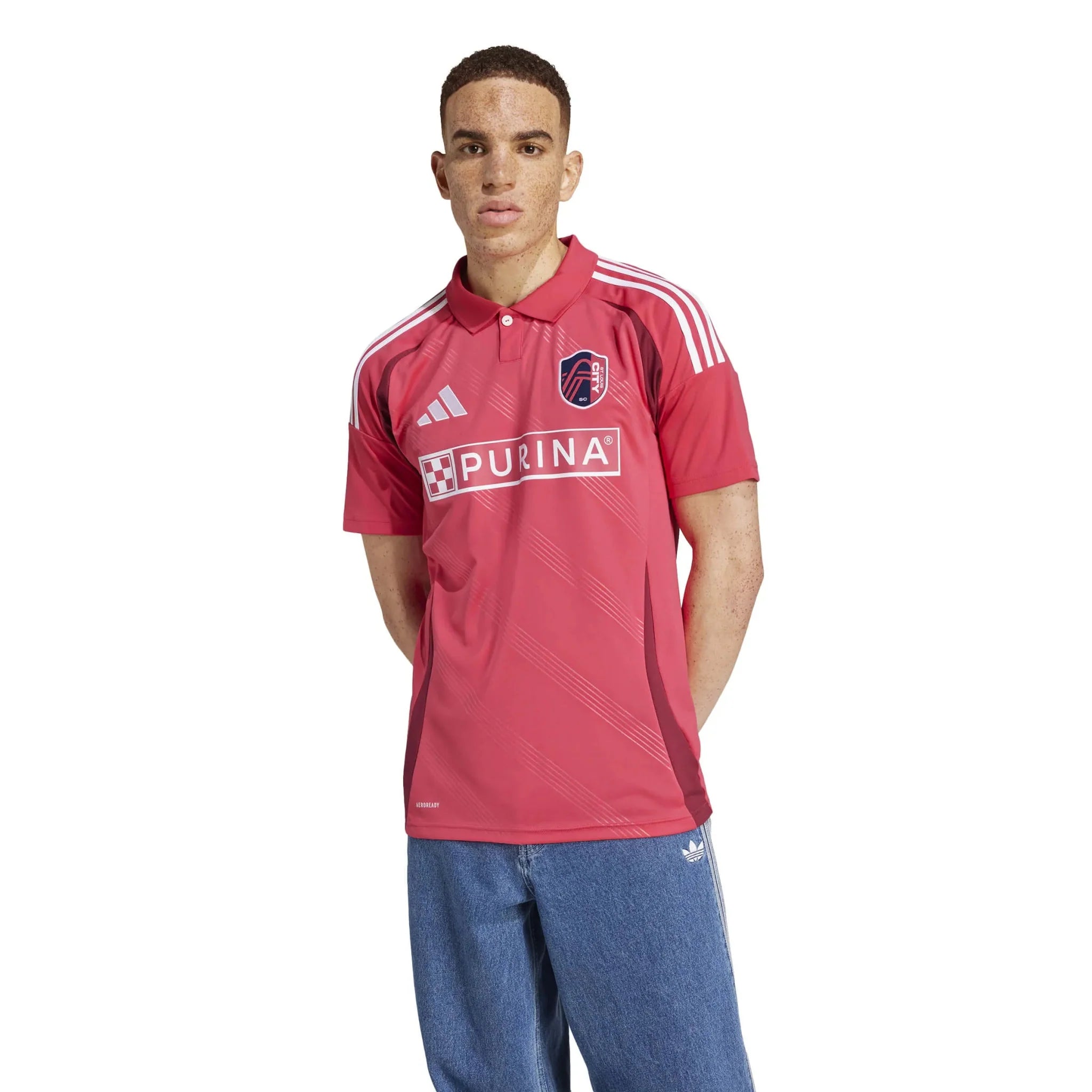 adidas 2025-26 St. Louis City Men's Stadium Home Soccer Jersey 3