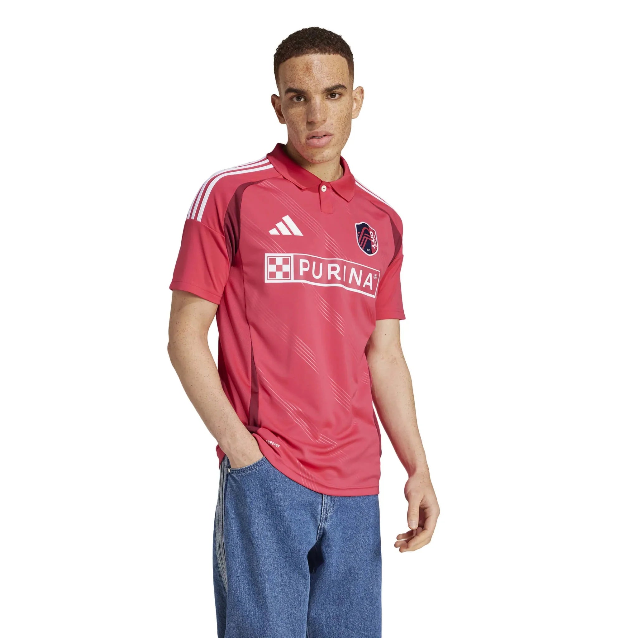 adidas 2025-26 St. Louis City Men's Stadium Home Soccer Jersey 4