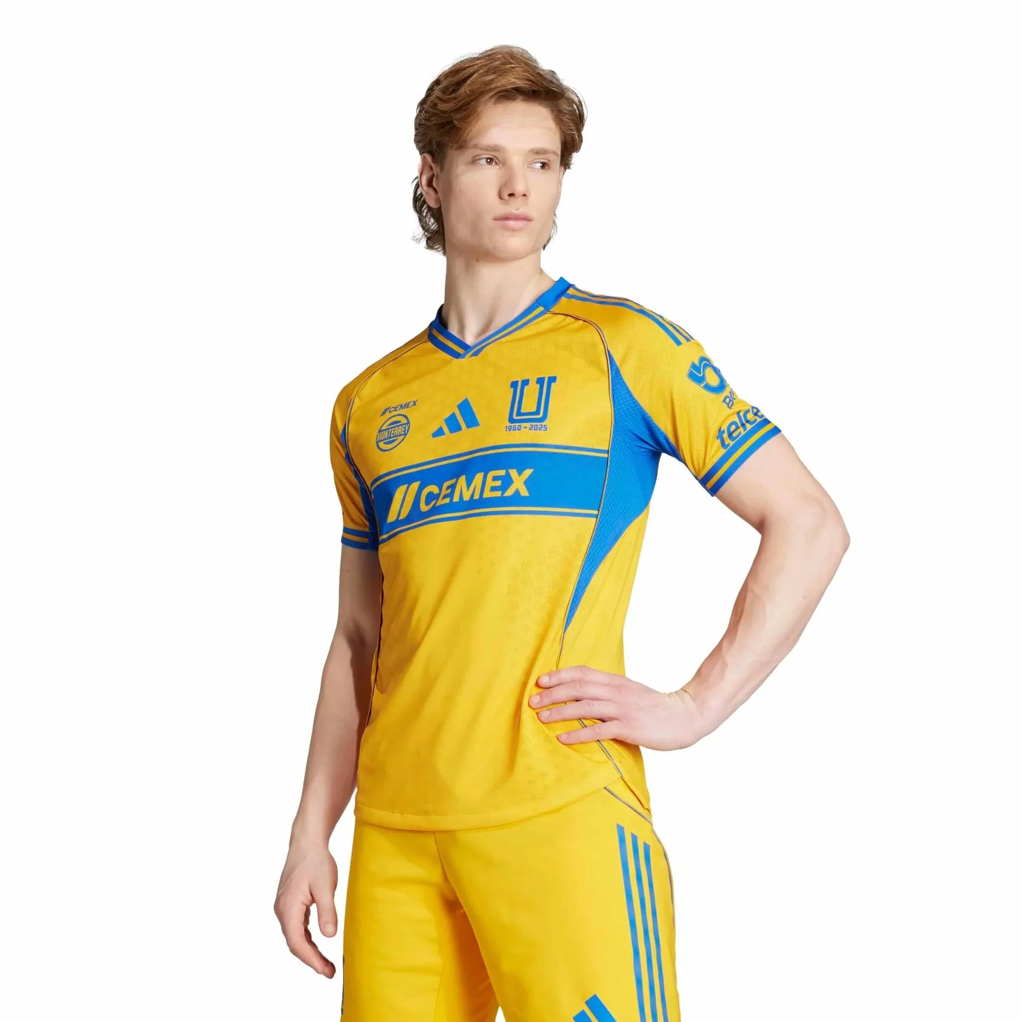 adidas 2025-26 Tigres Men's Authentic Home Soccer Jersey 3