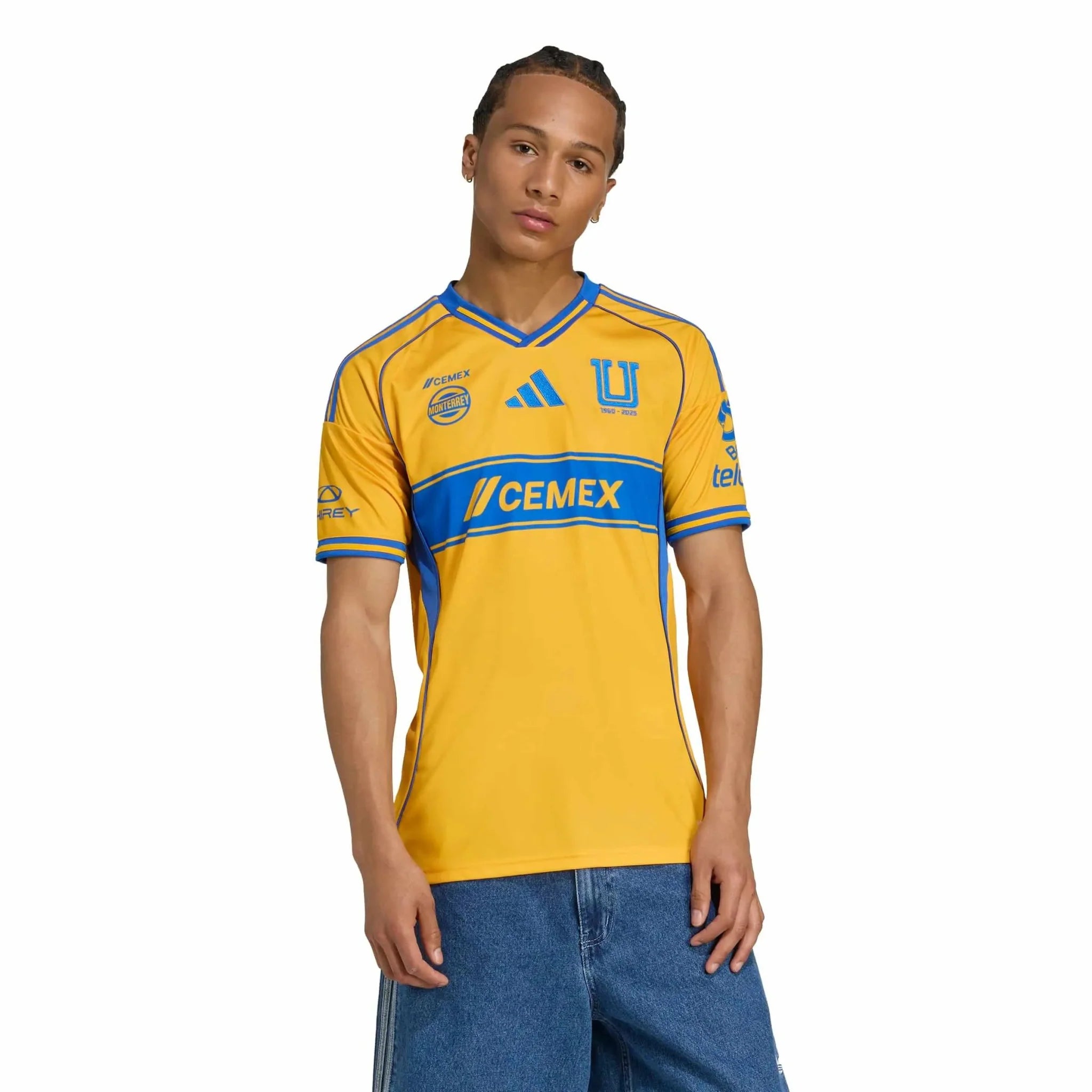 adidas 2025-26 Tigres Men's Stadium Home Soccer Jersey 3