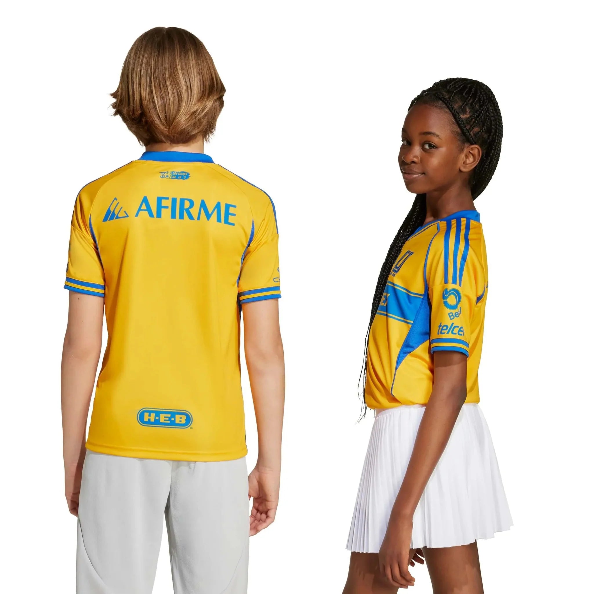 adidas 2025-26 Tigres Youth Stadium Home Soccer Jersey 8