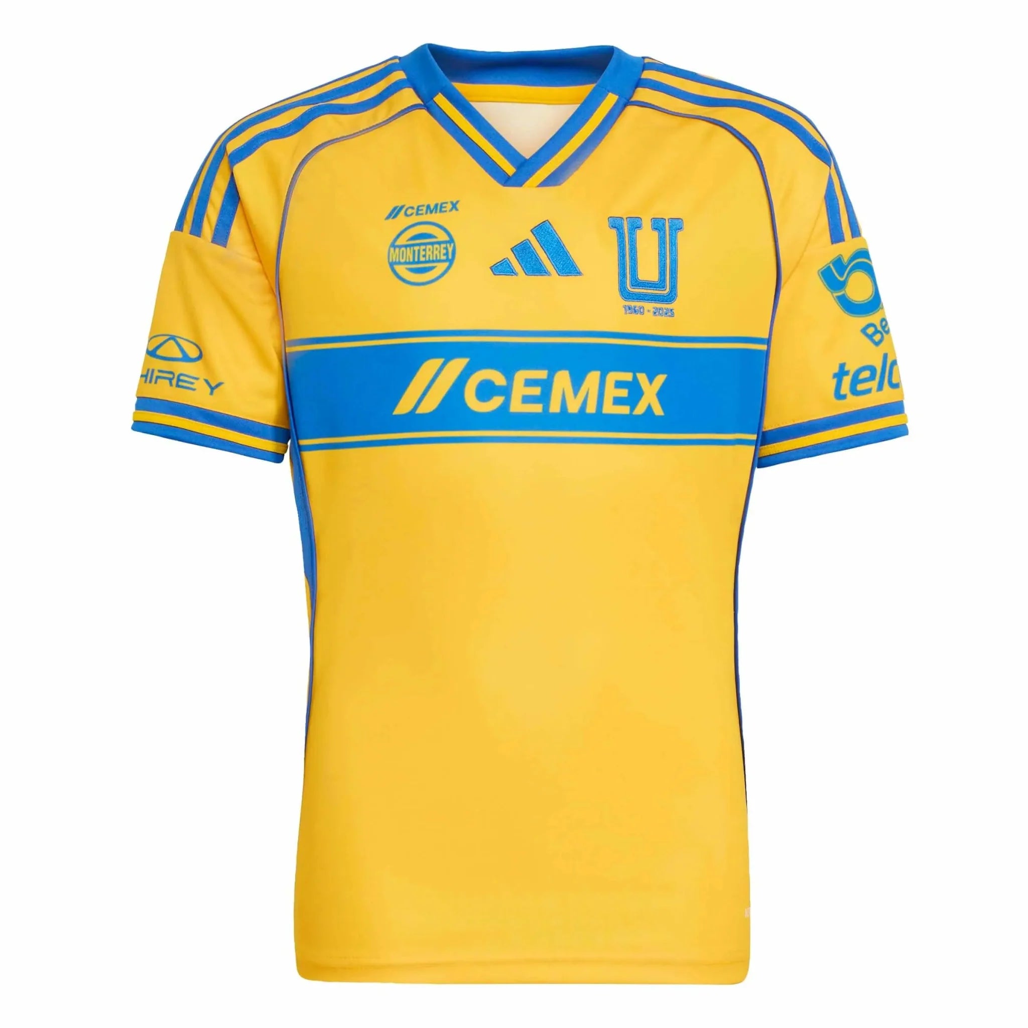 adidas 2025-26 Tigres Youth Stadium Home Soccer Jersey 1