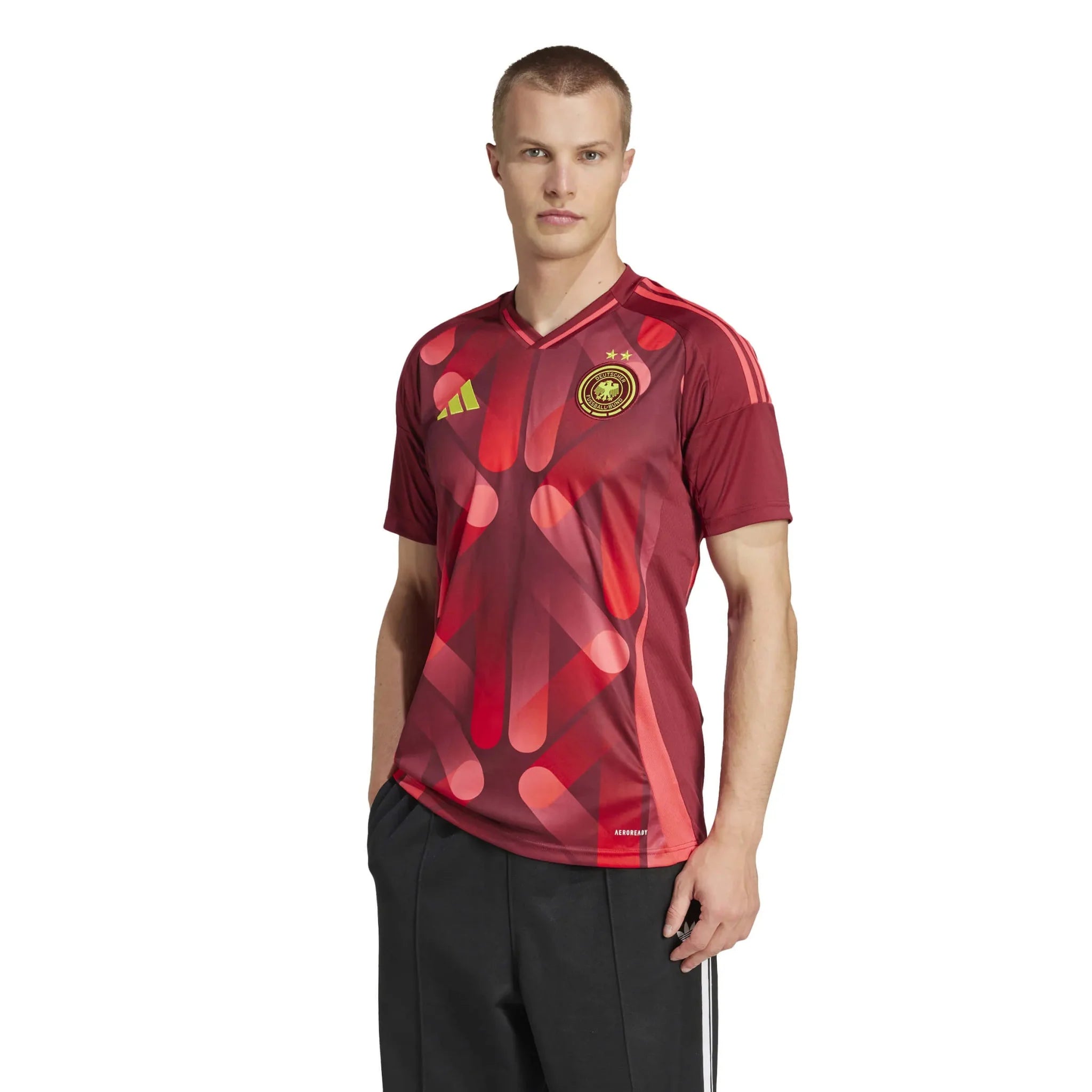 adidas 2025 Germany Women's (Men's Cut) Stadium Away Soccer Jersey 3