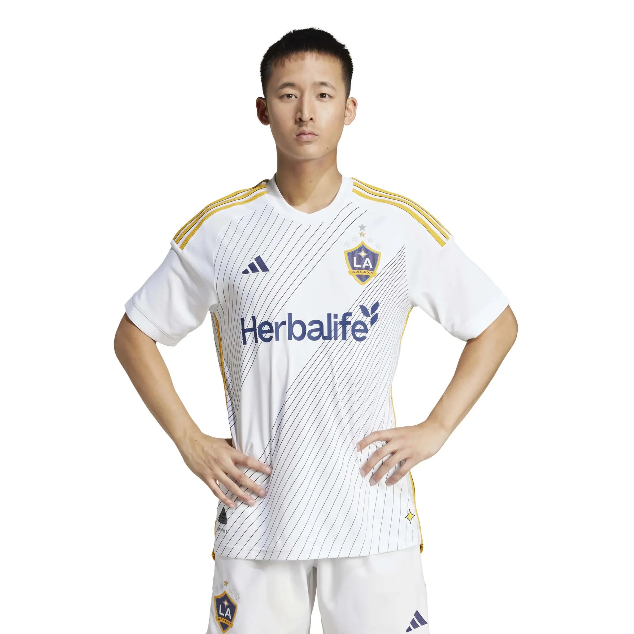 adidas 2025 LA Galaxy Men's Authentic Home Soccer Jersey 3