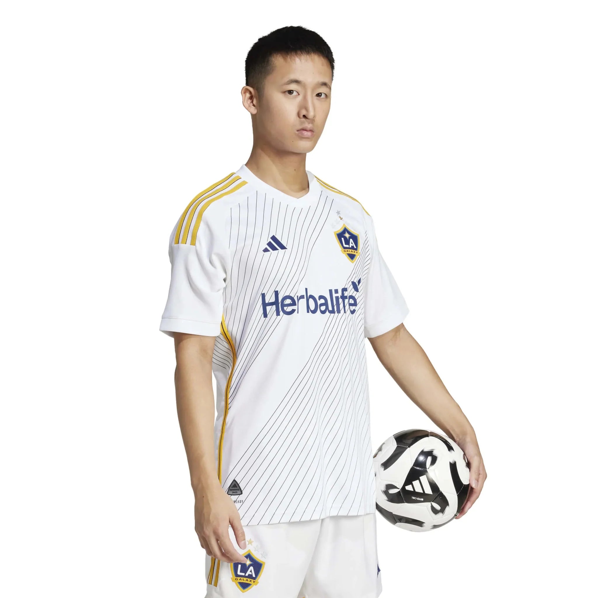 adidas 2025 LA Galaxy Men's Authentic Home Soccer Jersey 4