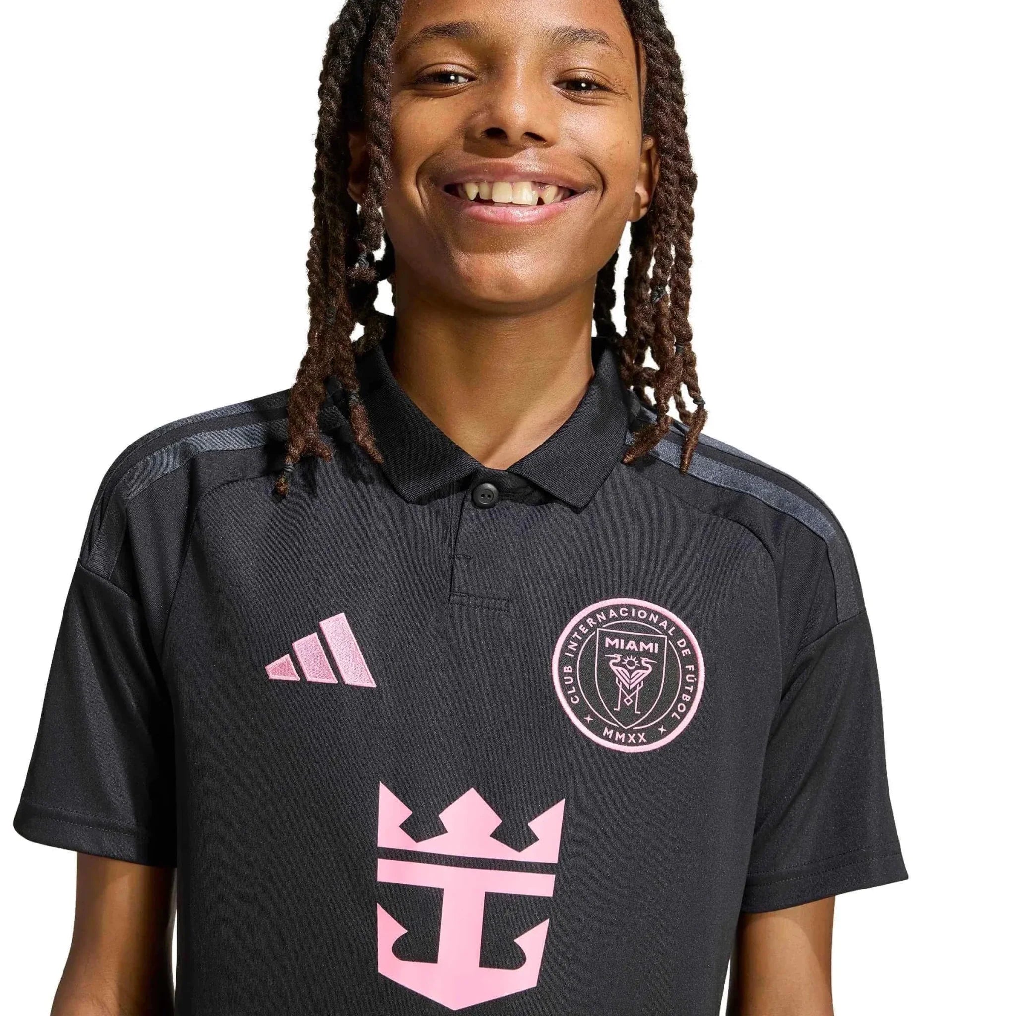 adidas 2026-27 Inter Miami Youth Stadium Away Soccer Jersey 6