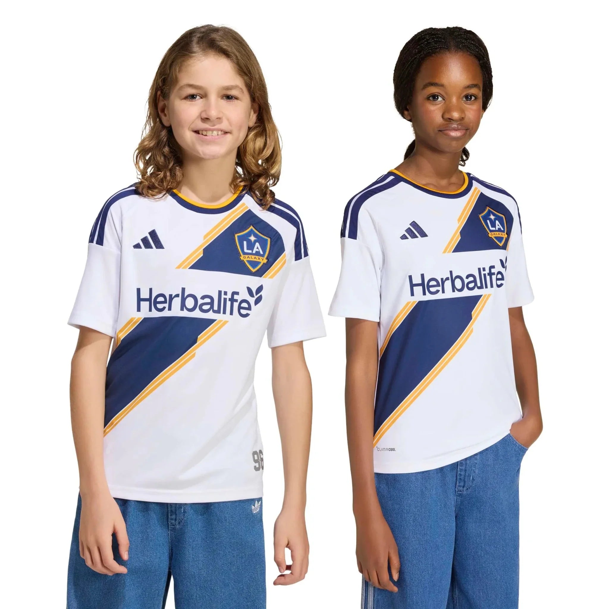 adidas 2026-27 LA Galaxy Youth Stadium Home Soccer Jersey 7