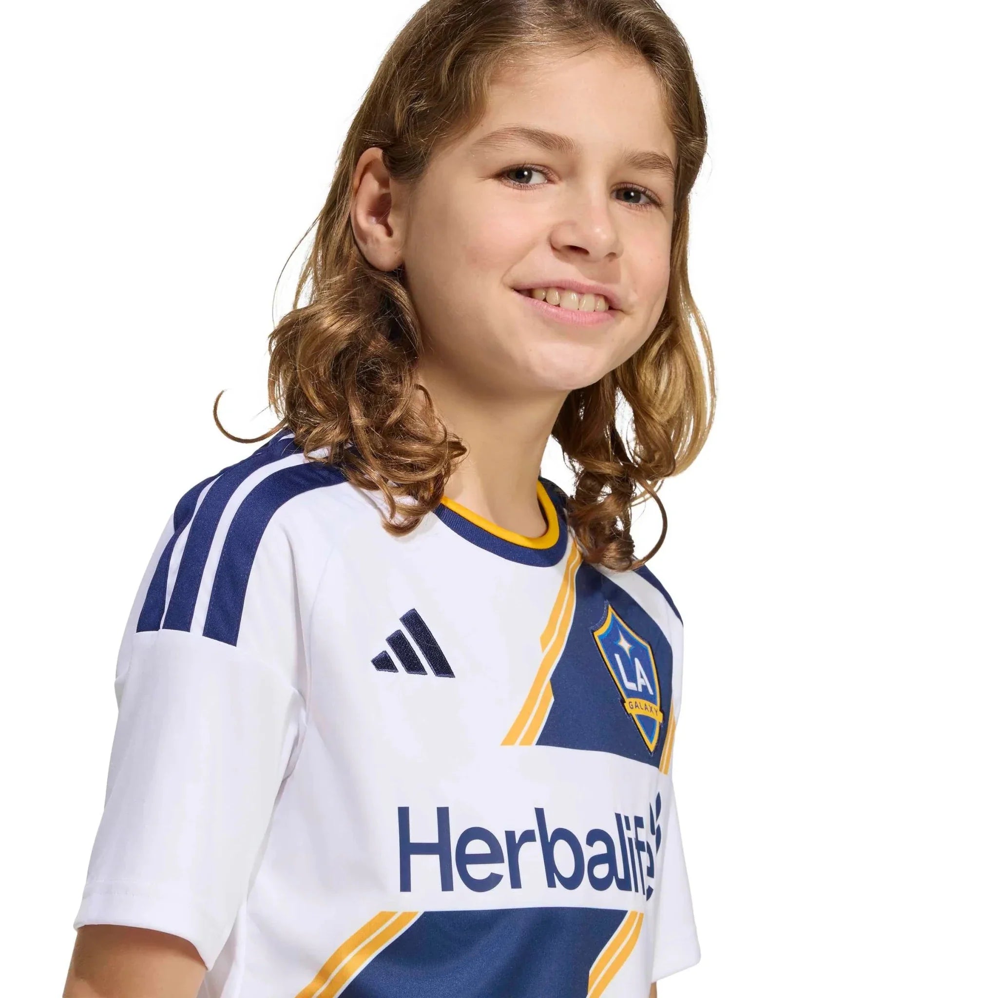 adidas 2026-27 LA Galaxy Youth Stadium Home Soccer Jersey 3