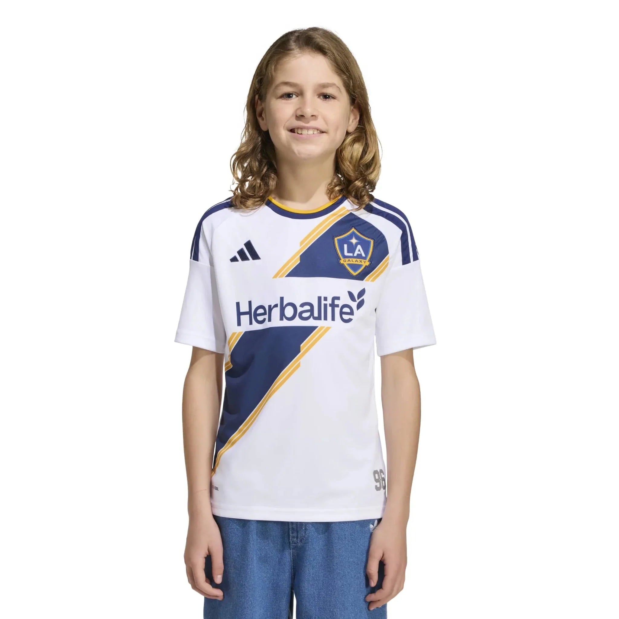 adidas 2026-27 LA Galaxy Youth Stadium Home Soccer Jersey 5