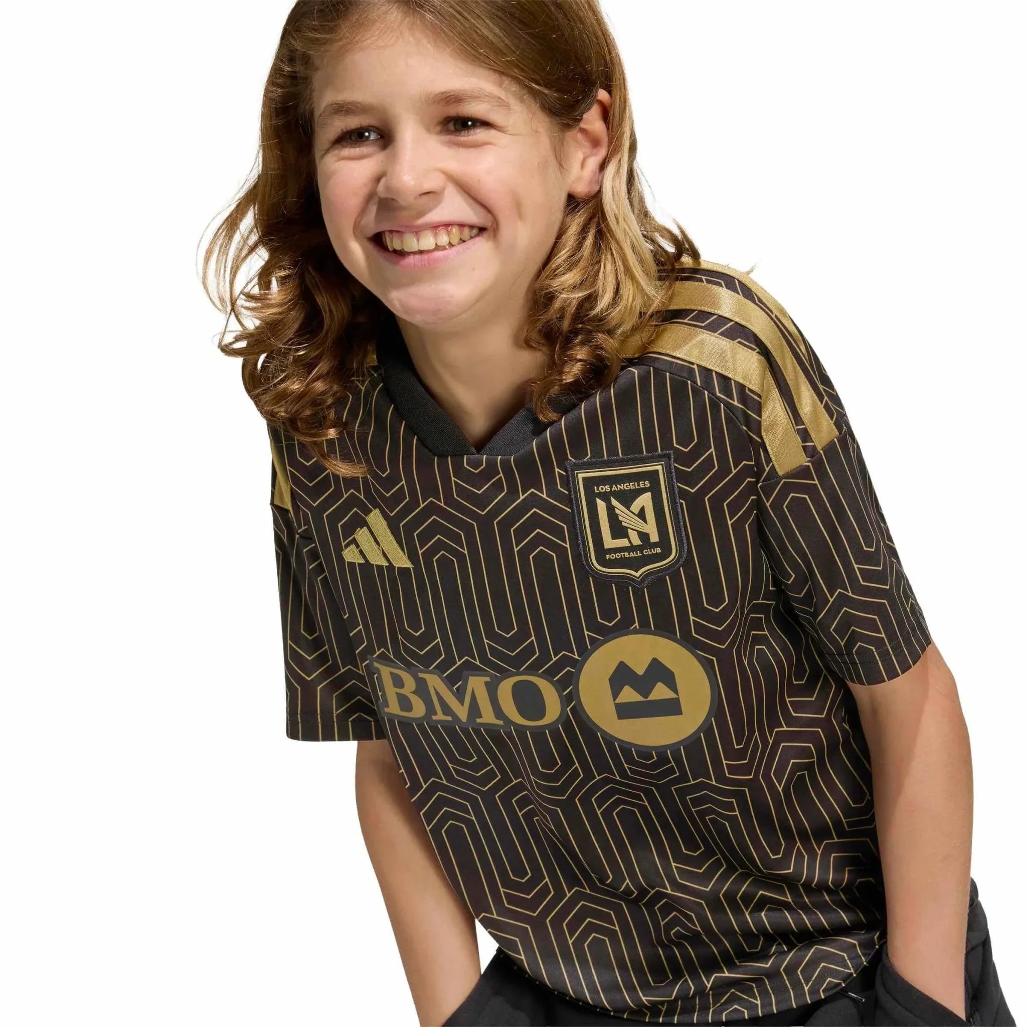 adidas 2026-27 LAFC Youth Stadium Home Soccer Jersey 3