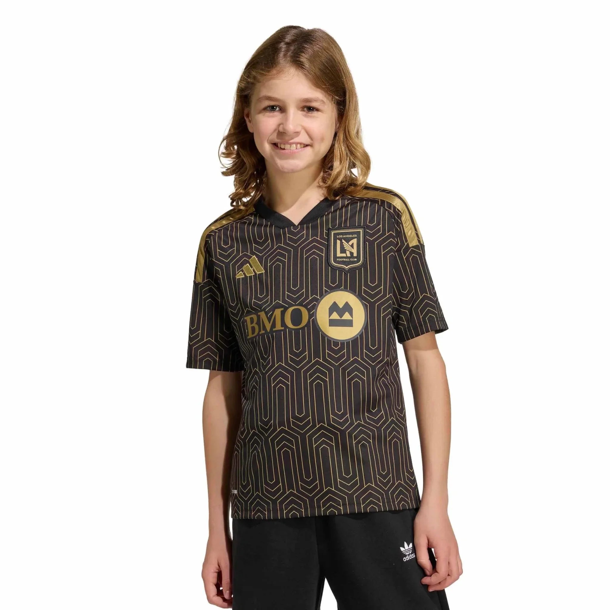 adidas 2026-27 LAFC Youth Stadium Home Soccer Jersey 5