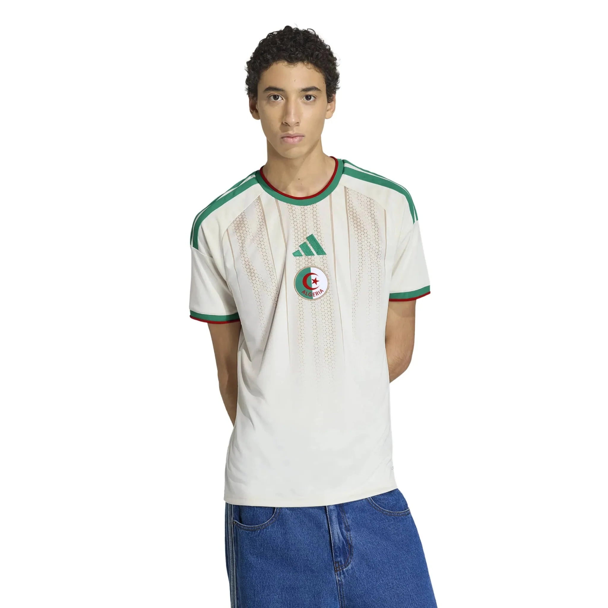 adidas 2026 Algeria Men's Stadium Home Soccer Jersey 3