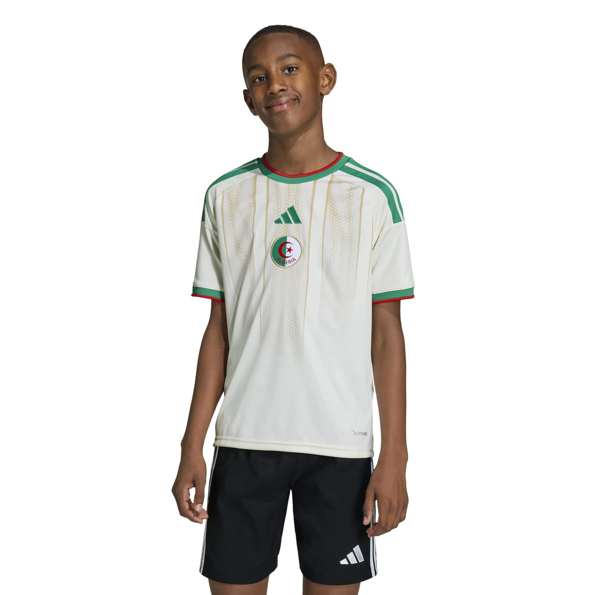 adidas 2026 Algeria Youth Stadium Home Soccer Jersey 4