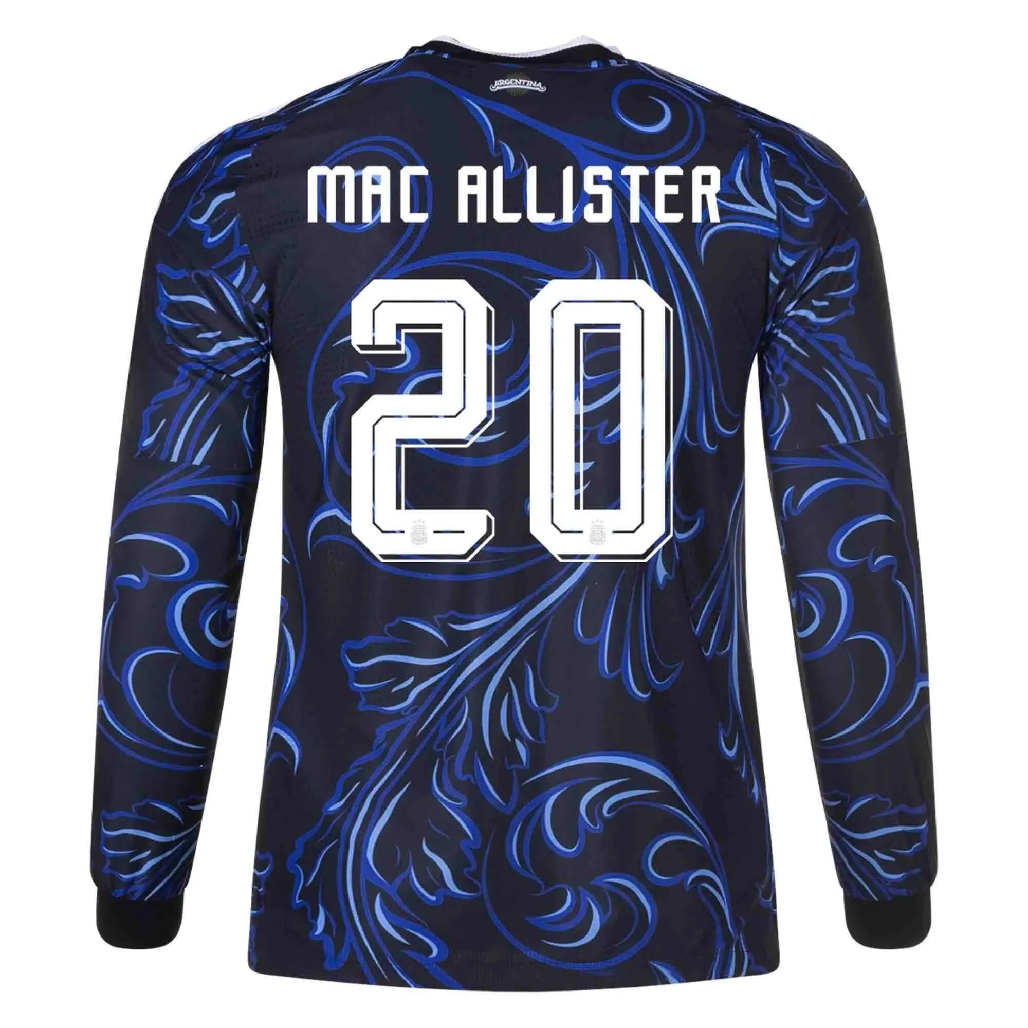 adidas 2026 Argentina Men's Authentic Away Long-Sleeve Soccer Jersey 9