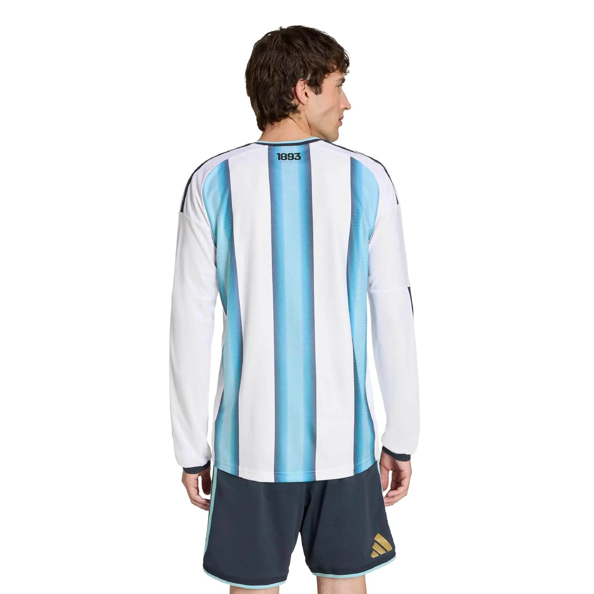 adidas 2026 Argentina Men's Authentic Home Long-Sleeve Soccer Jersey 4