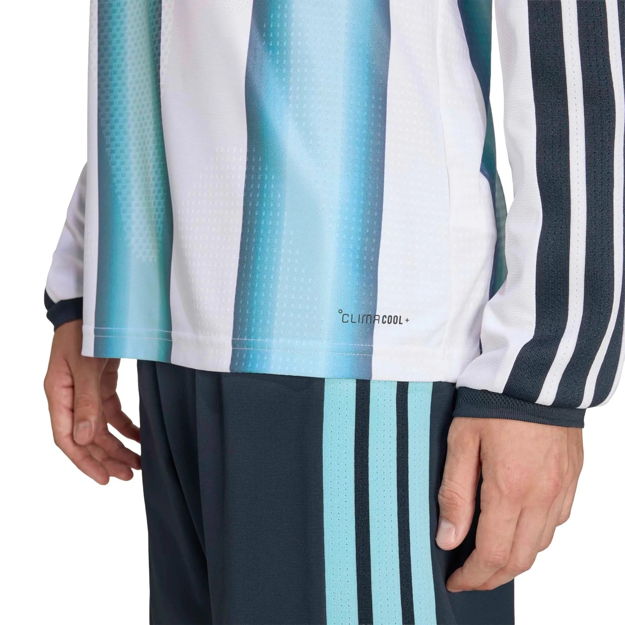 adidas 2026 Argentina Men's Authentic Home Long-Sleeve Soccer Jersey 9