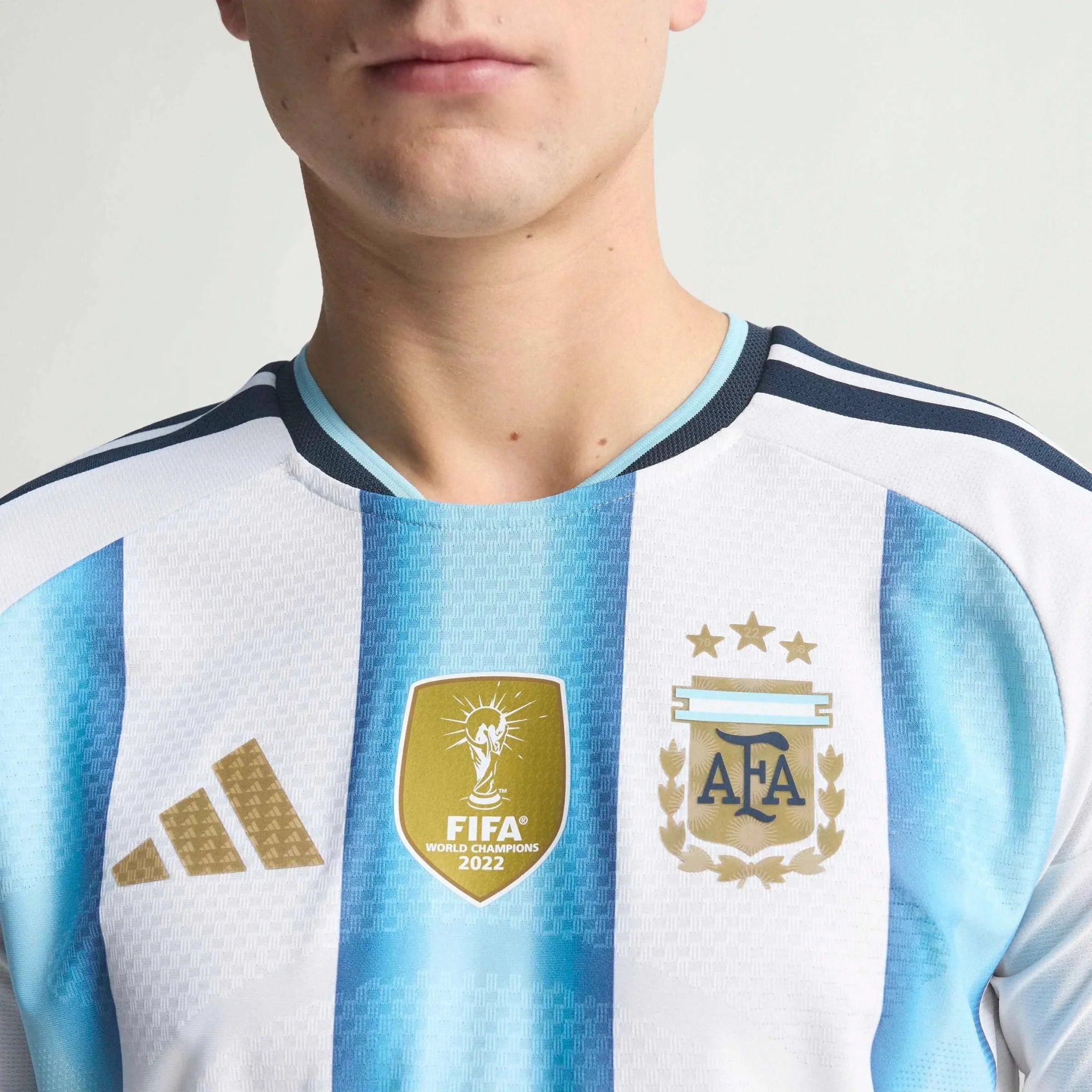 adidas 2026 Argentina Men's Authentic Home Long-Sleeve Soccer Jersey 7