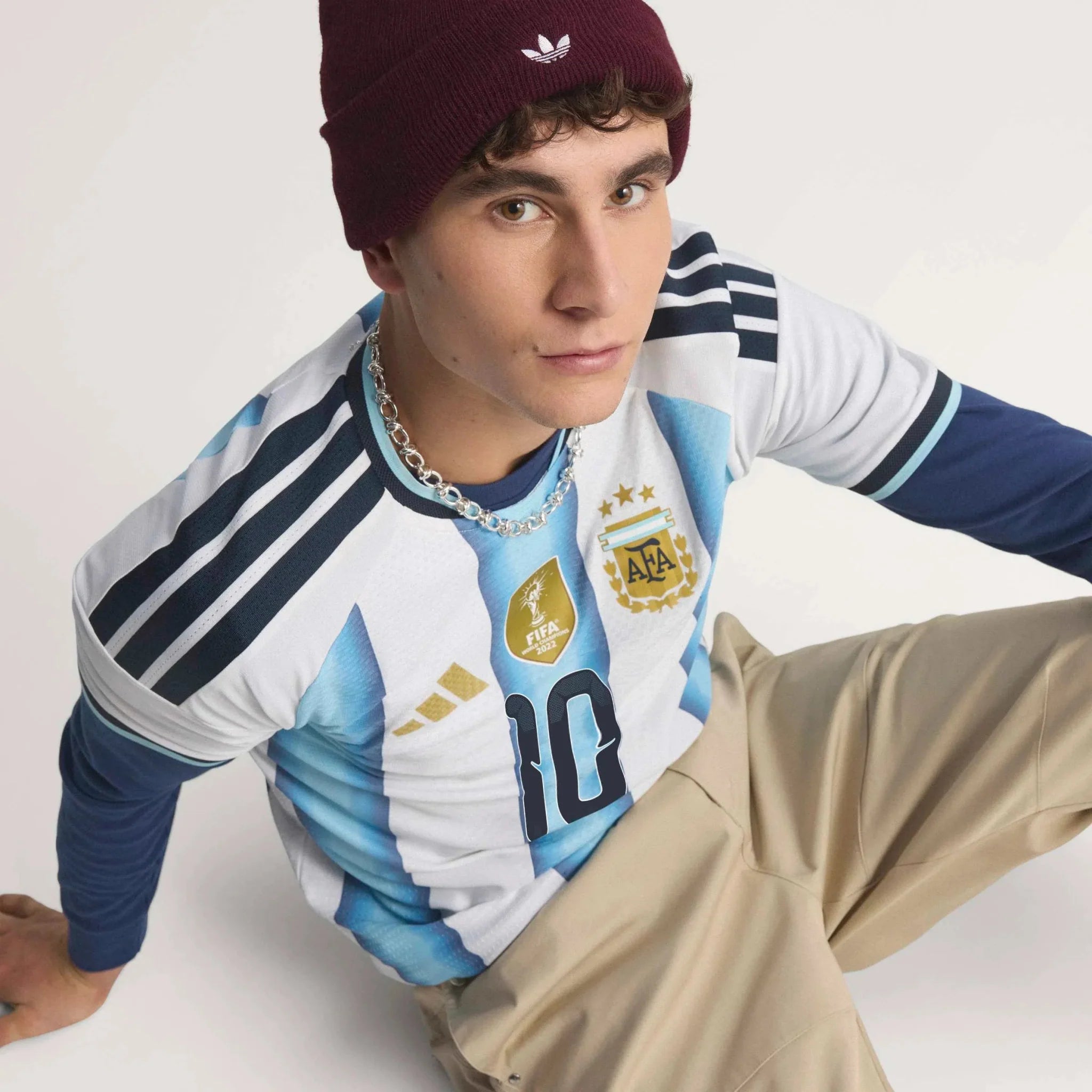 adidas 2026 Argentina Men's Authentic Home Messi #10 Soccer Jersey 7