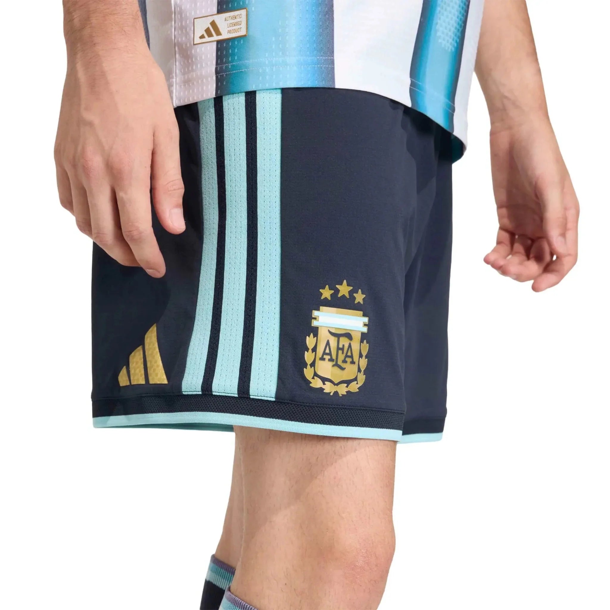 adidas 2026 Argentina Men's Authentic Home Shorts 5