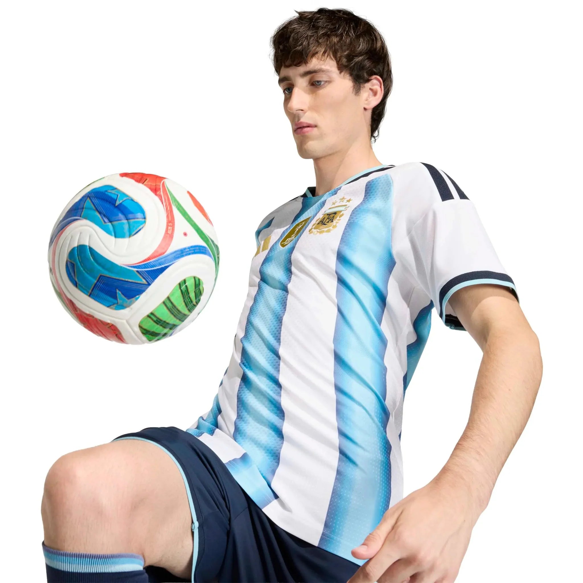 adidas 2026 Argentina Men's Authentic Home Soccer Jersey 5