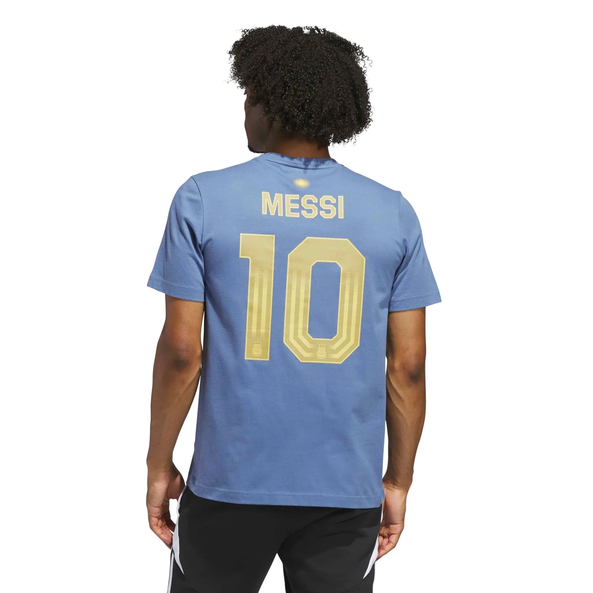 adidas 2026 Argentina Men's Messi Name And Number Tee 3