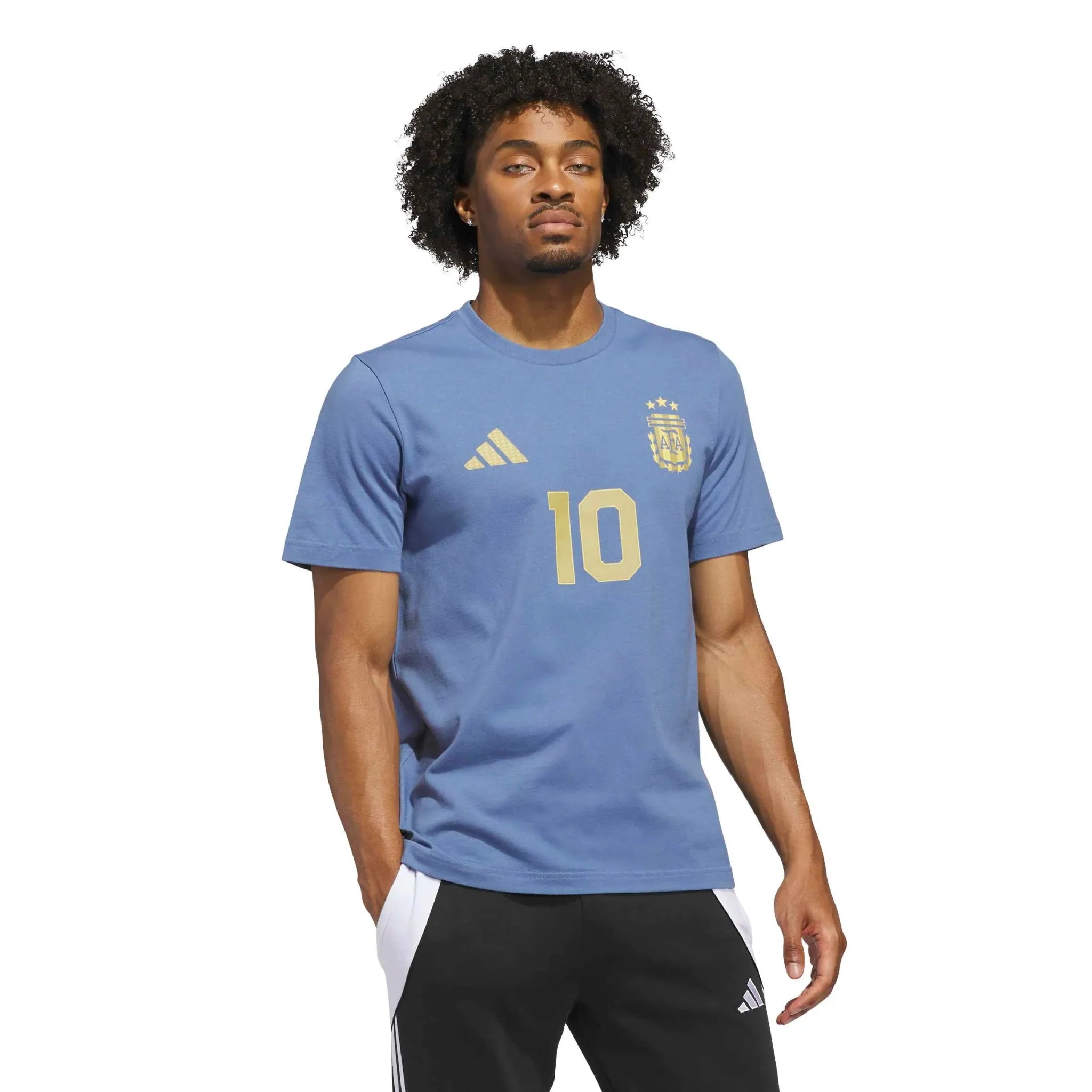 adidas 2026 Argentina Men's Messi Name And Number Tee 2