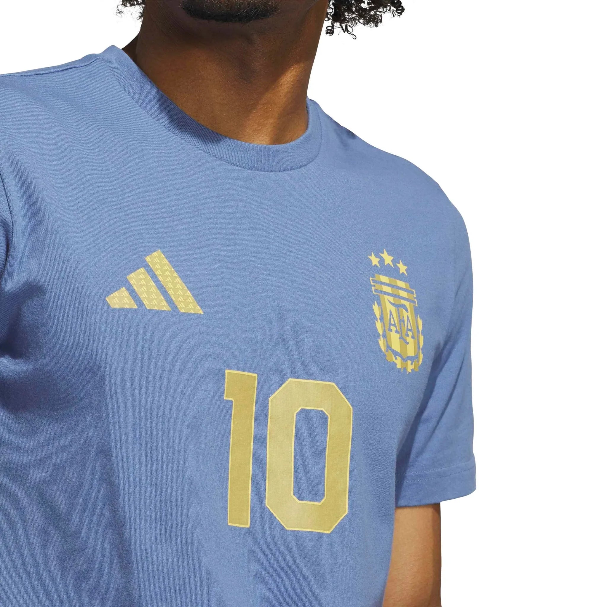 adidas 2026 Argentina Men's Messi Name And Number Tee 4