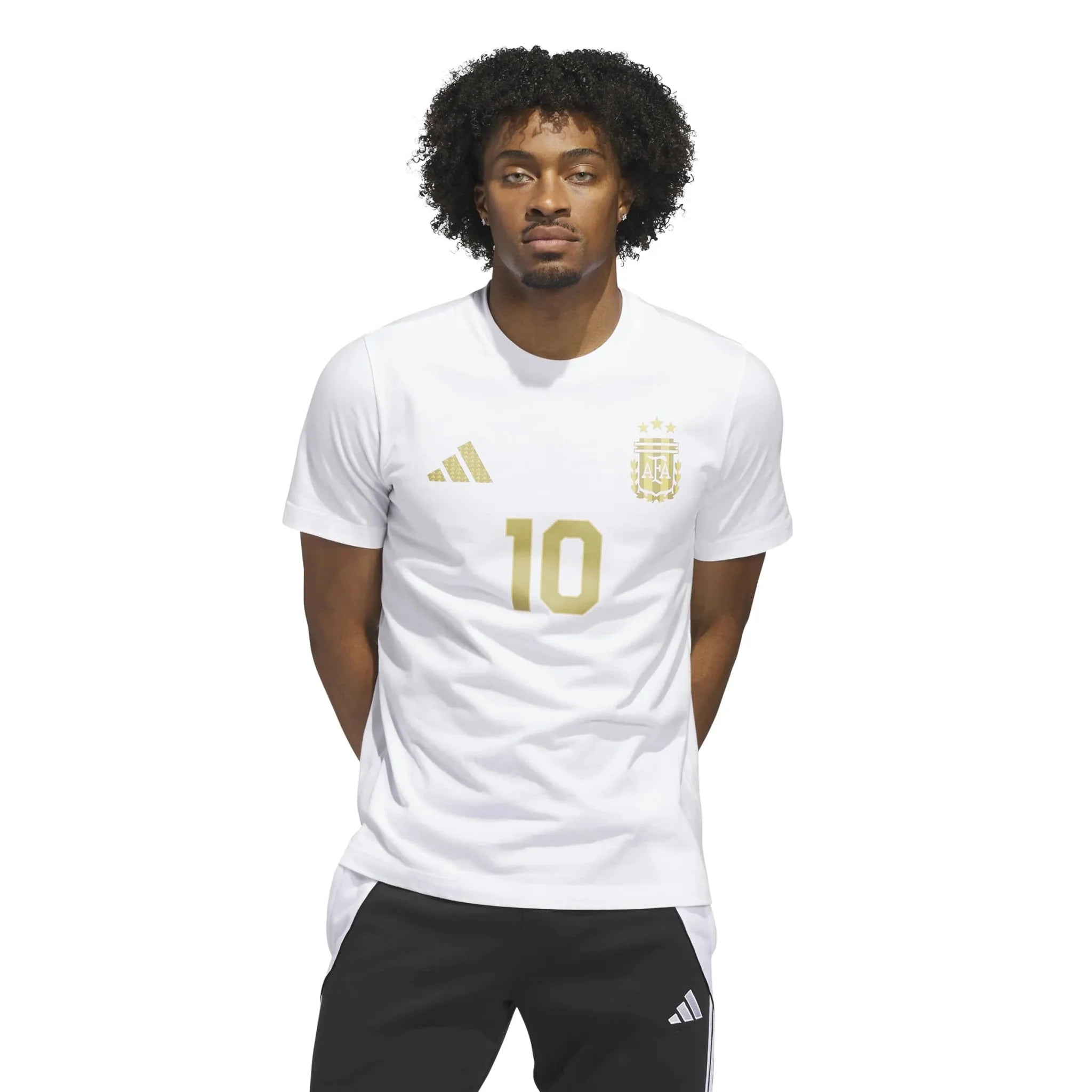 adidas 2026 Argentina Men's Messi Name And Number Tee 2