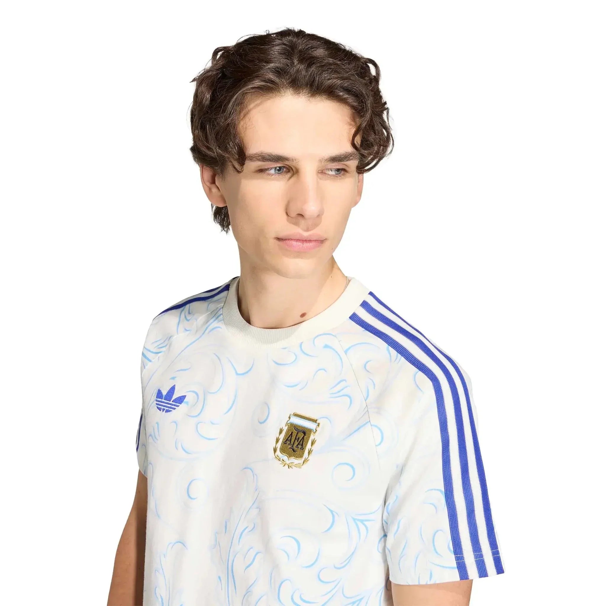adidas 2026 Argentina Men's Originals All Over Print Tee 4