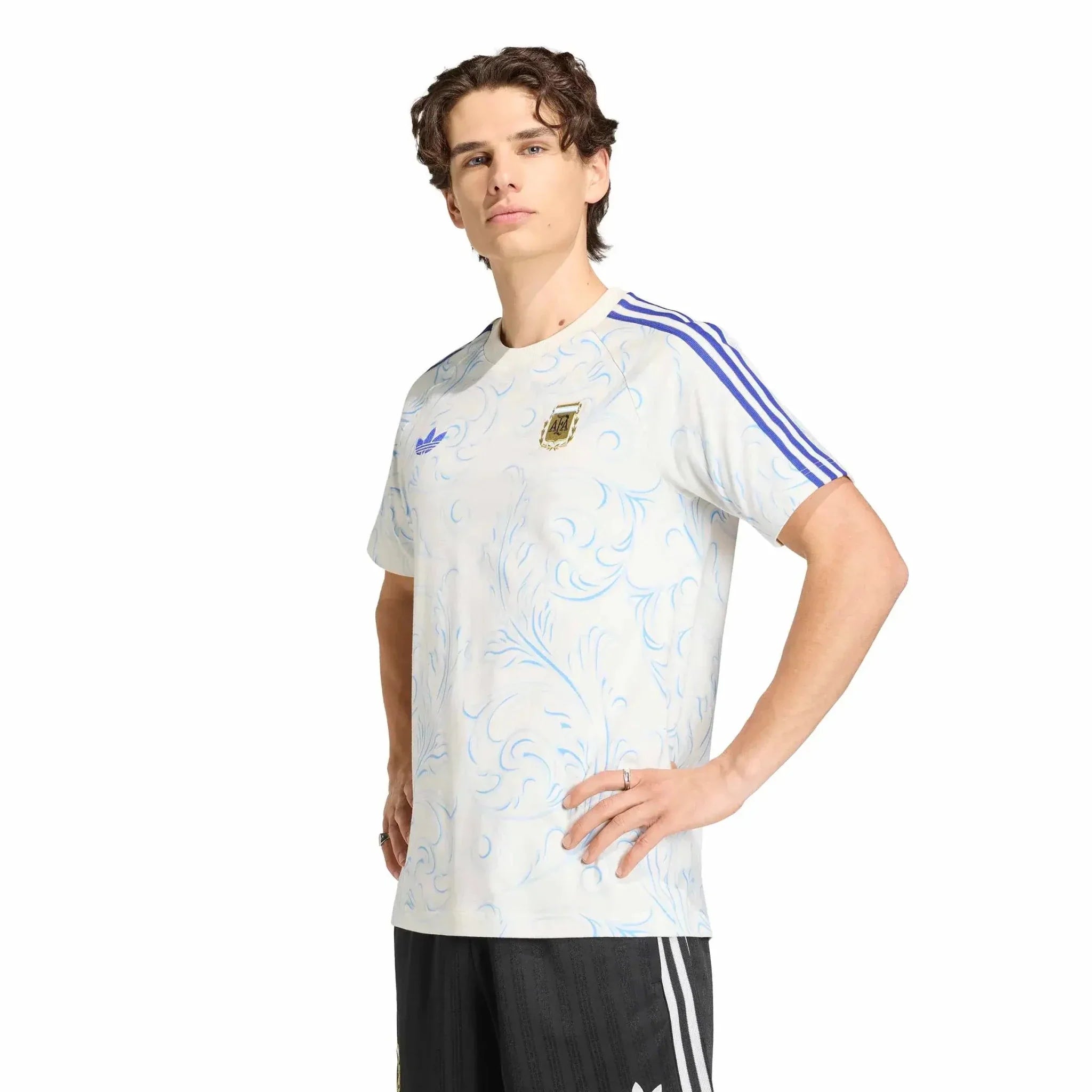 adidas 2026 Argentina Men's Originals All Over Print Tee 2