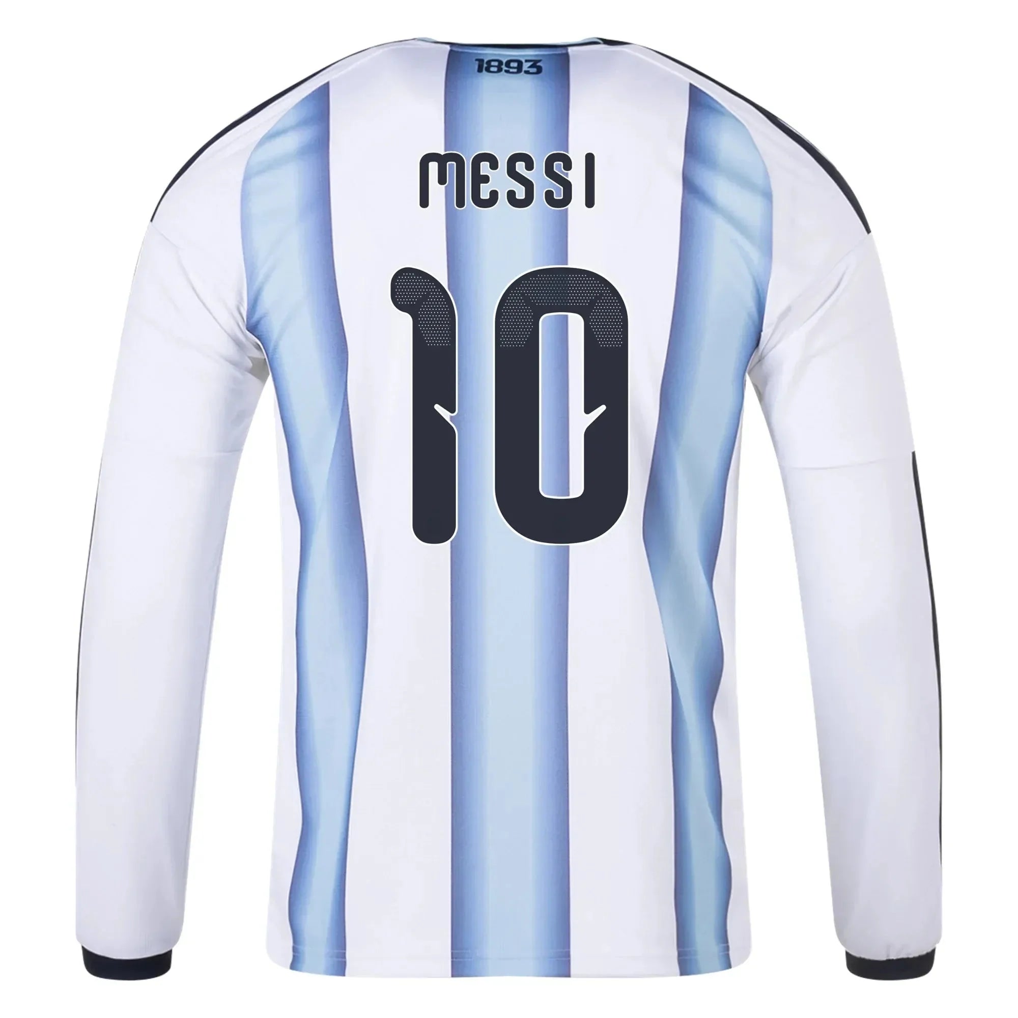 adidas 2026 Argentina Men's Stadium Home Long-Sleeve Soccer Jersey 7